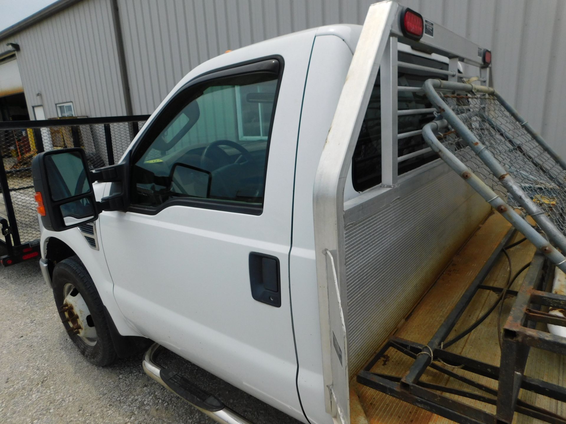 2009 Ford F350 XL Super Duty Stake Bed Truck, VIN 1FDWF36529EA03362, Gas, 123,288 Miles, 12 Ft. X - Image 8 of 22