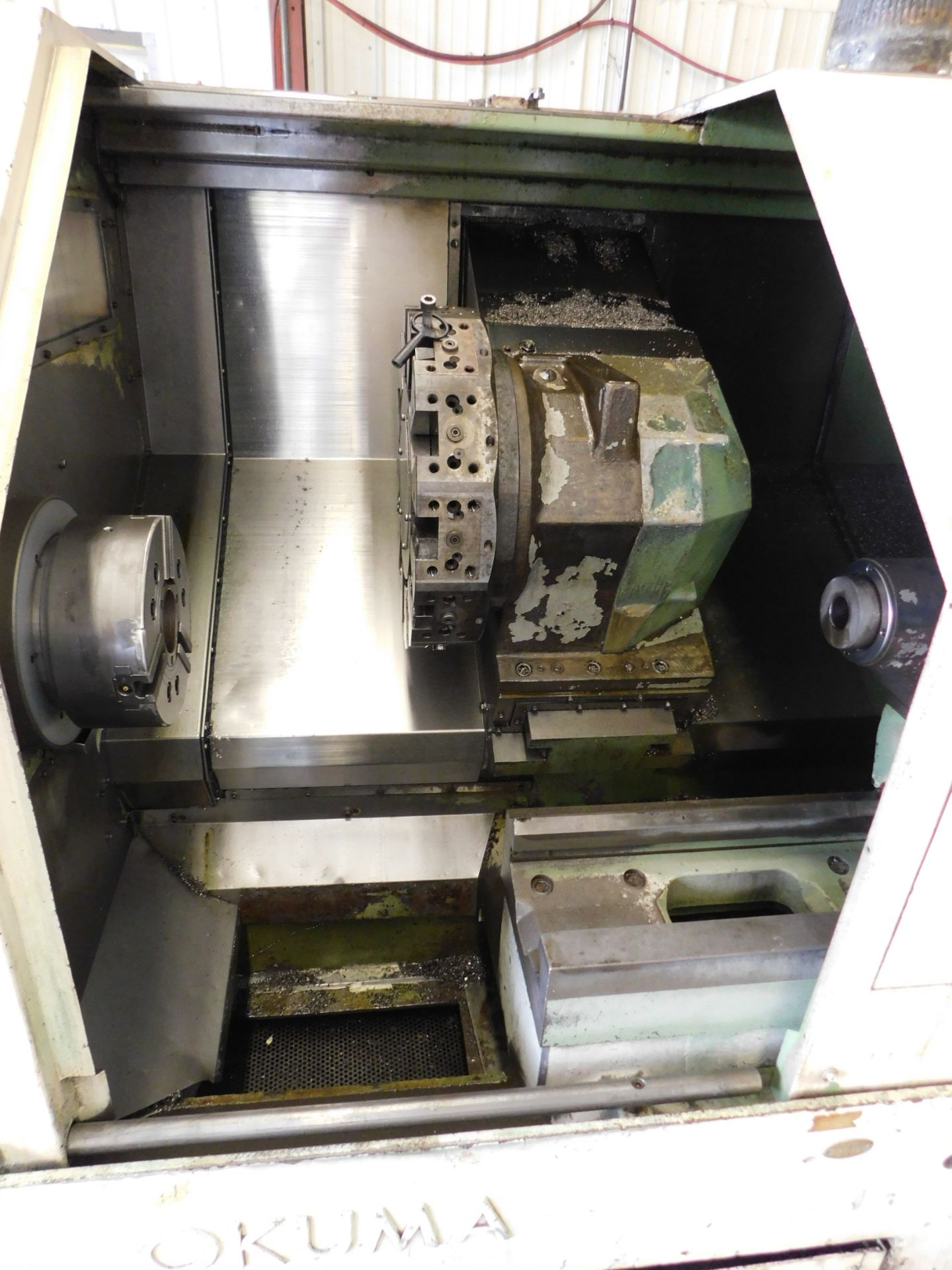 Okuma Model LB25 CNC Turning Center, s/n 9271, OSP-5020L CNC Control, 10 In 3-Jaw Chuck, 12 - Image 2 of 13