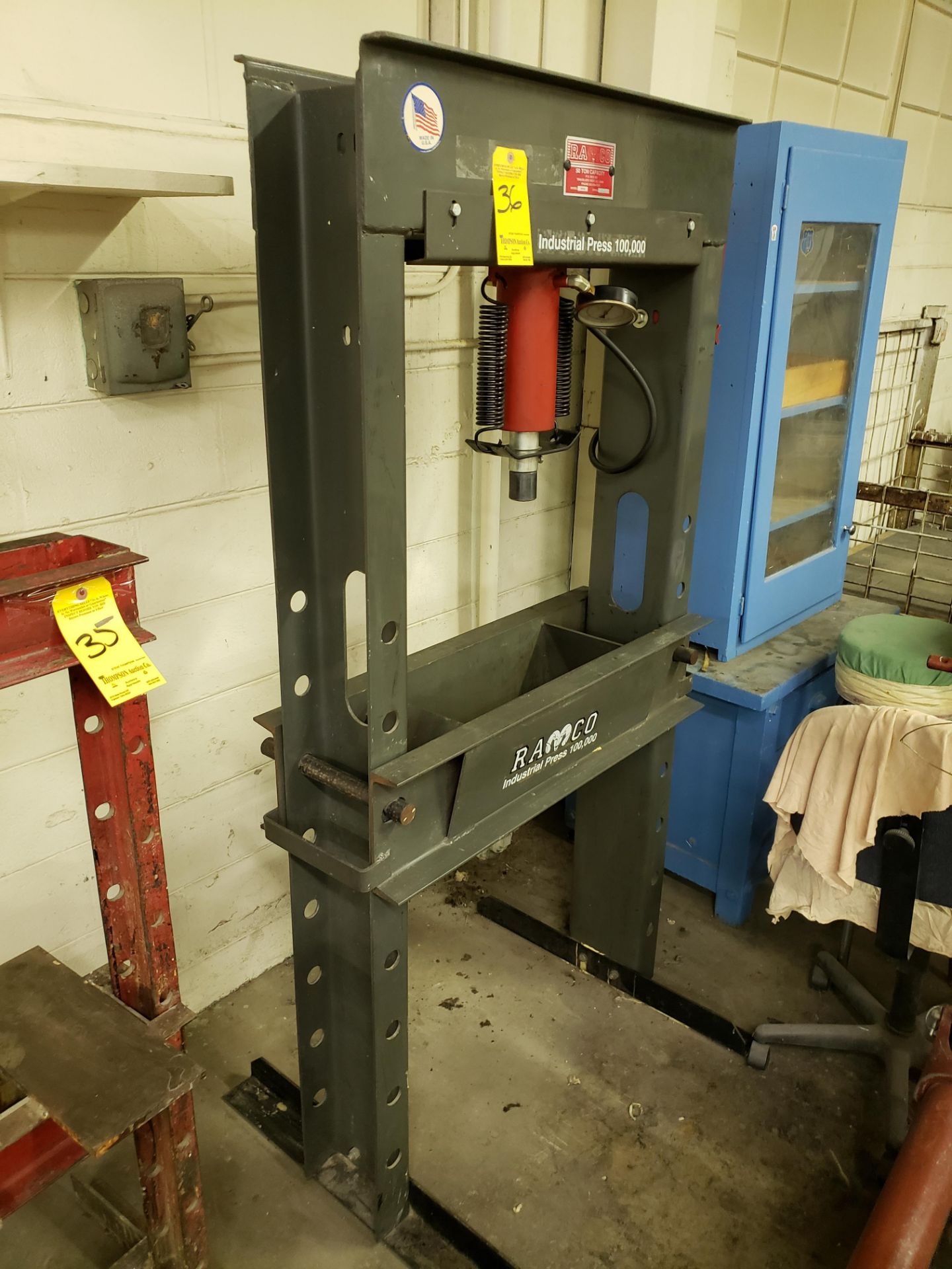 Ramco 50-Ton H-Frame Press Model RP50, S/N 030691, 29
