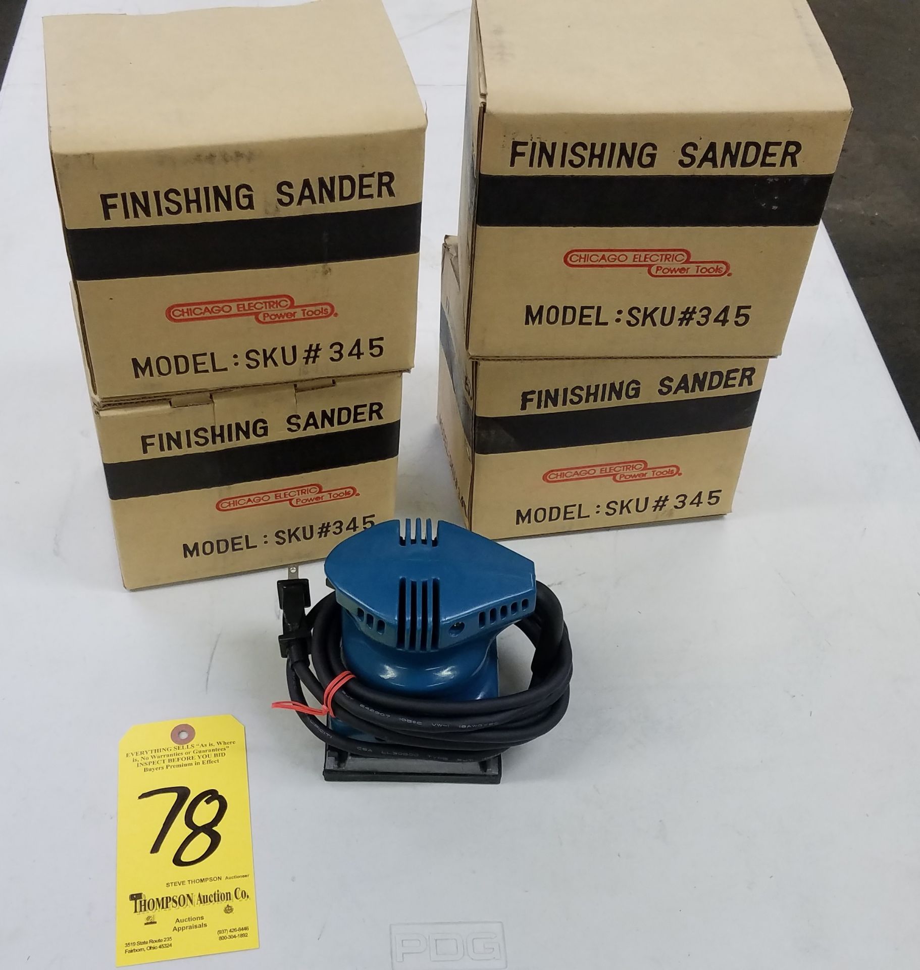 Lot, (4) New Finishing Sanders