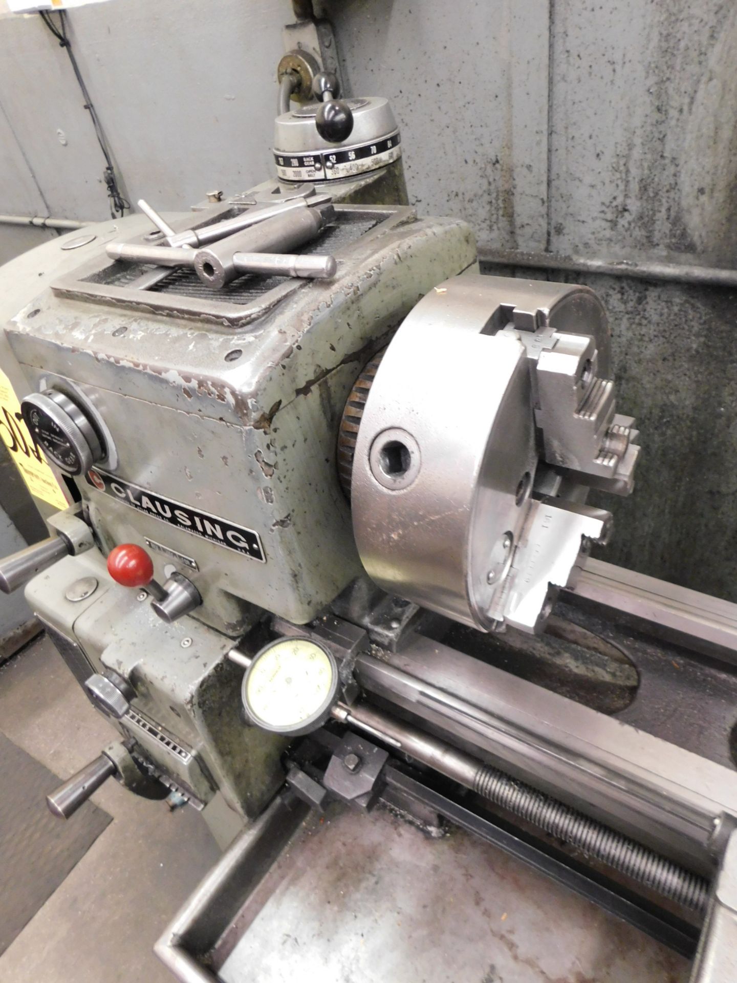 Clausing Model 5914 12 Inch X 36 Inch Lathe, s/n 508361, 8 Inch 3-Jaw Chuck, 8 Inch 4-Jaw Chuck, 4 - Image 4 of 6