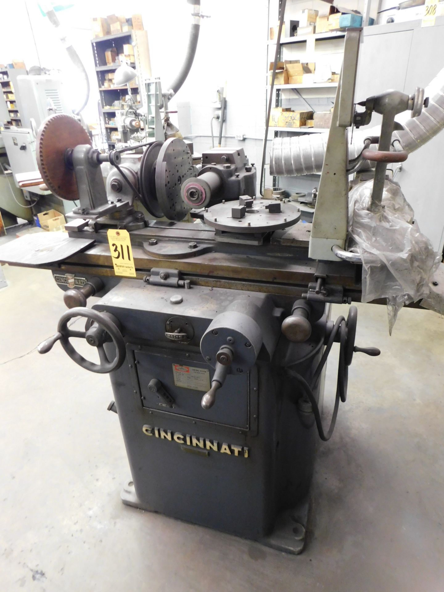 Cincinnati #2 Tool & Cutter Grinder, s/n 1D2TiV-43R, with Engis Dia Form Attachment and Hand - Image 3 of 4