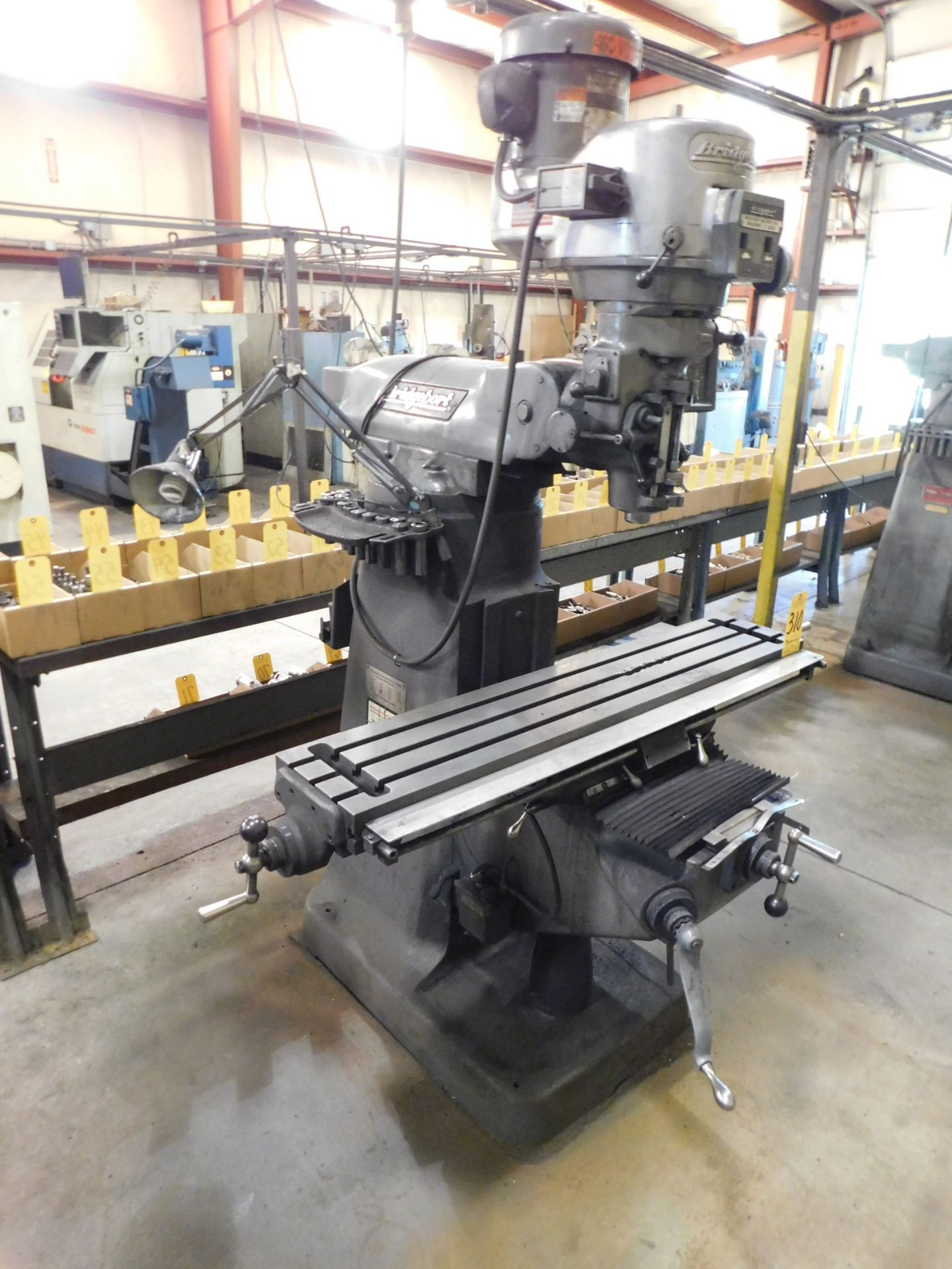 Bridgeport Series I, 2 HP Vertical Mill, s/n BR273024, 9” X 48” Table, Newall D.R.O.