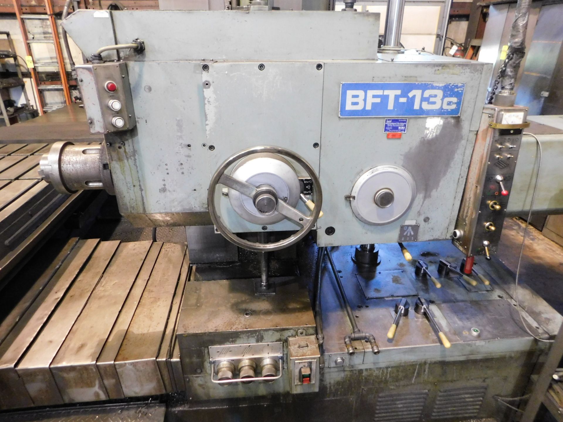 Shibaura/Toshiba Model BFT-13CW3PD Table Type Horizontal Boring Mill, s/n 153310, New 1979, 5.12 In. - Image 3 of 21