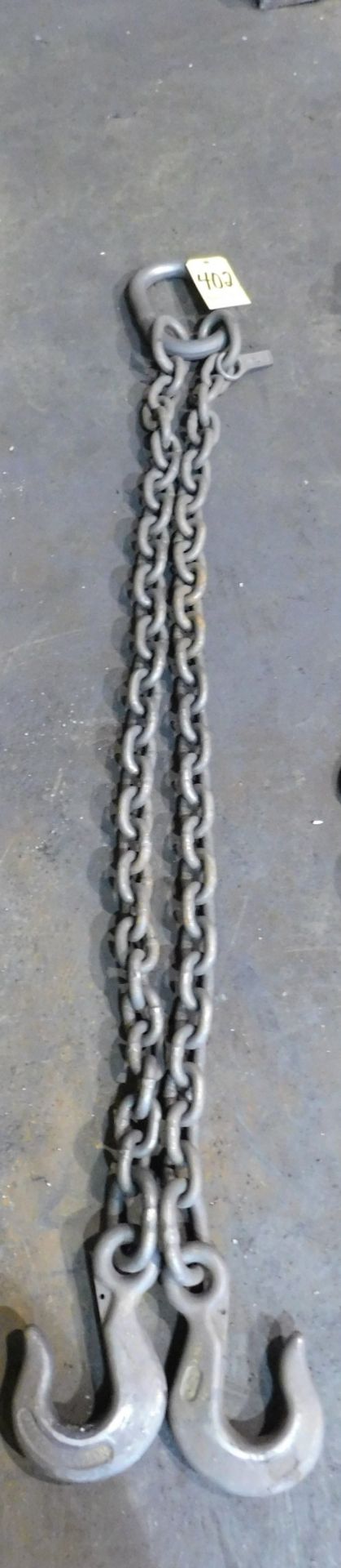 Lifting Chain, 2-Hook, 6 Ft. Long