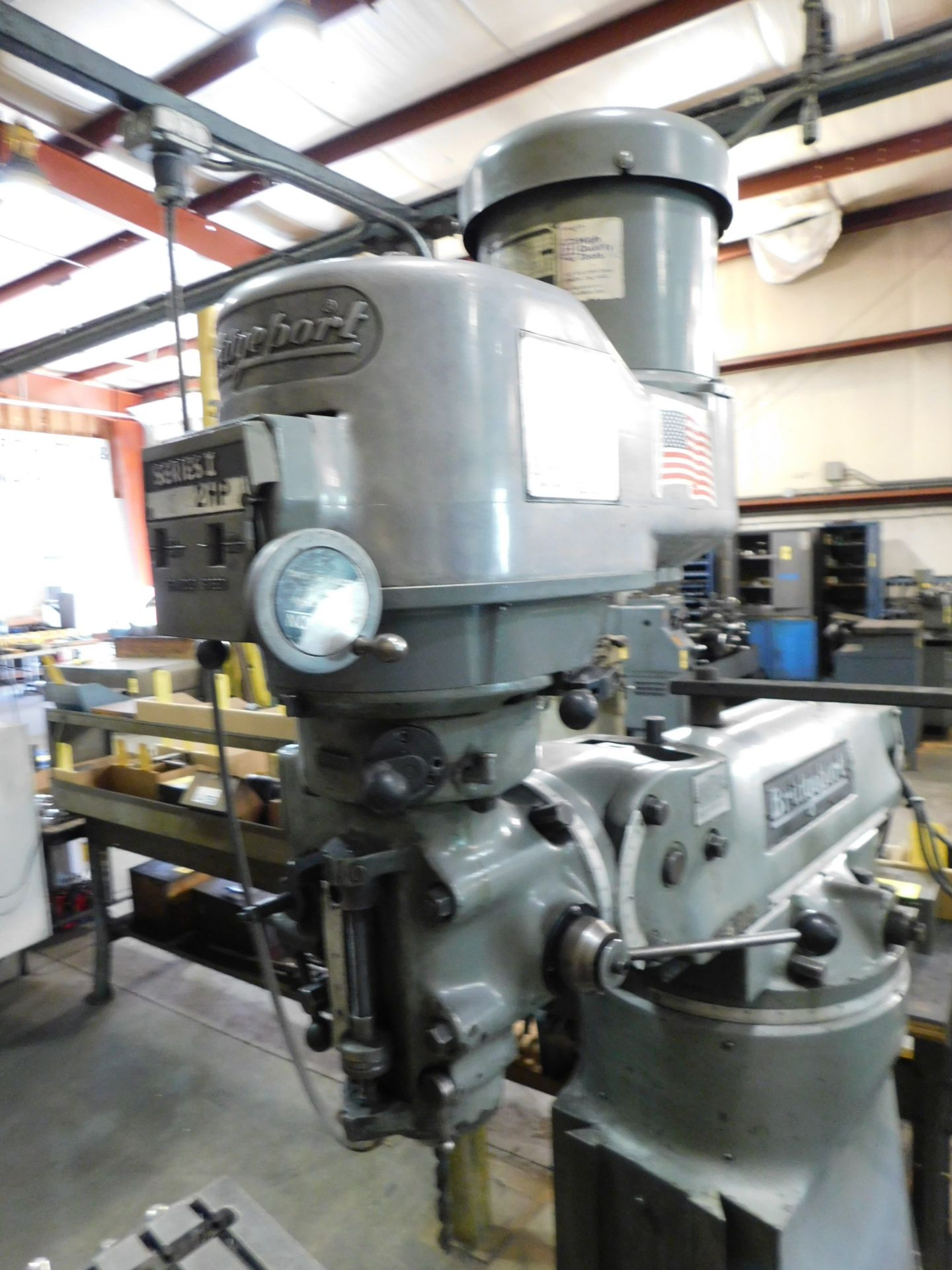Bridgeport Series I, 2 HP Vertical Mill, s/n 12BR239284, 9” X 42” Table, Accurite D.R.O. - Image 9 of 11