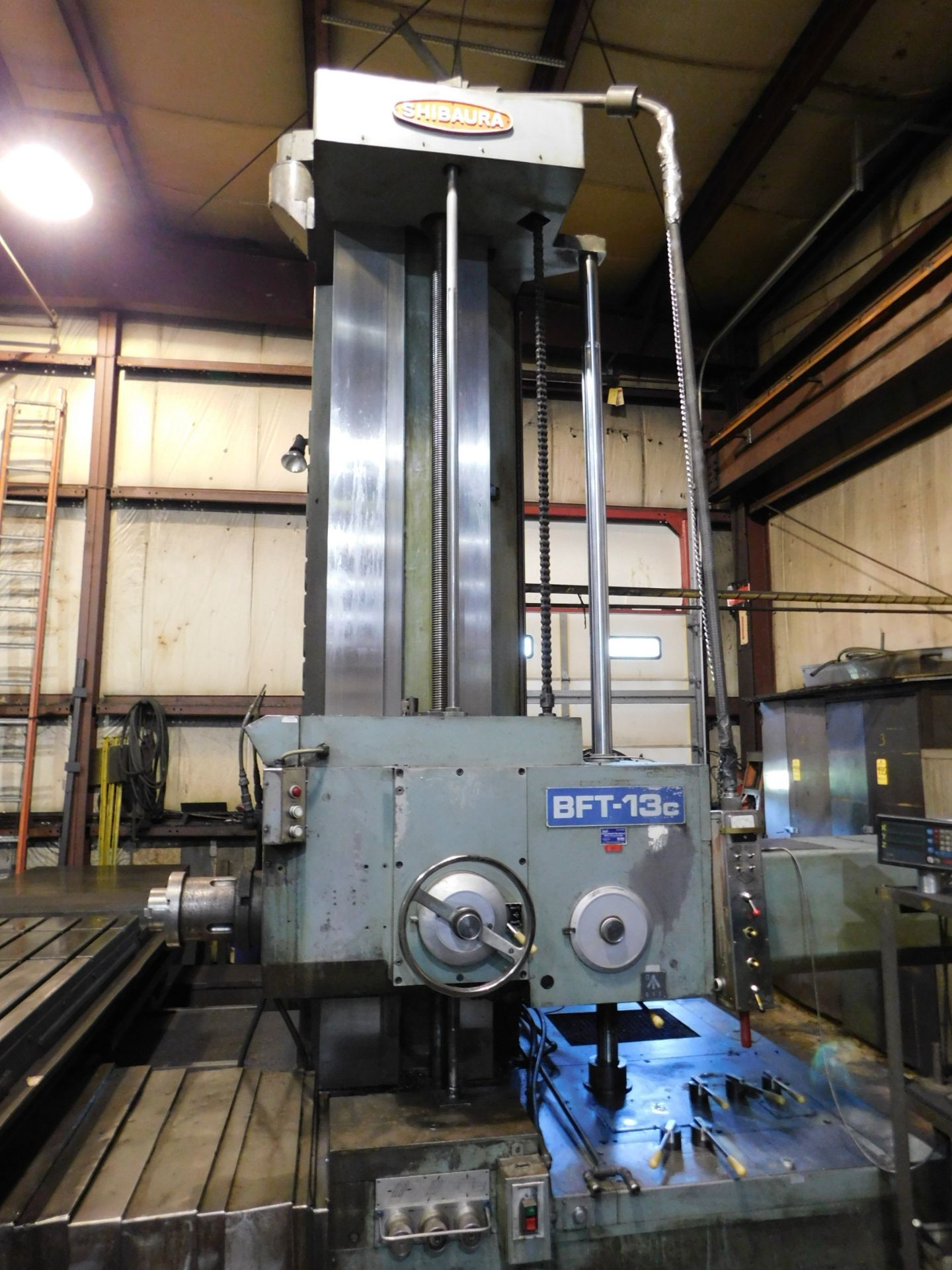 Shibaura/Toshiba Model BFT-13CW3PD Table Type Horizontal Boring Mill, s/n 153310, New 1979, 5.12 In. - Image 5 of 21