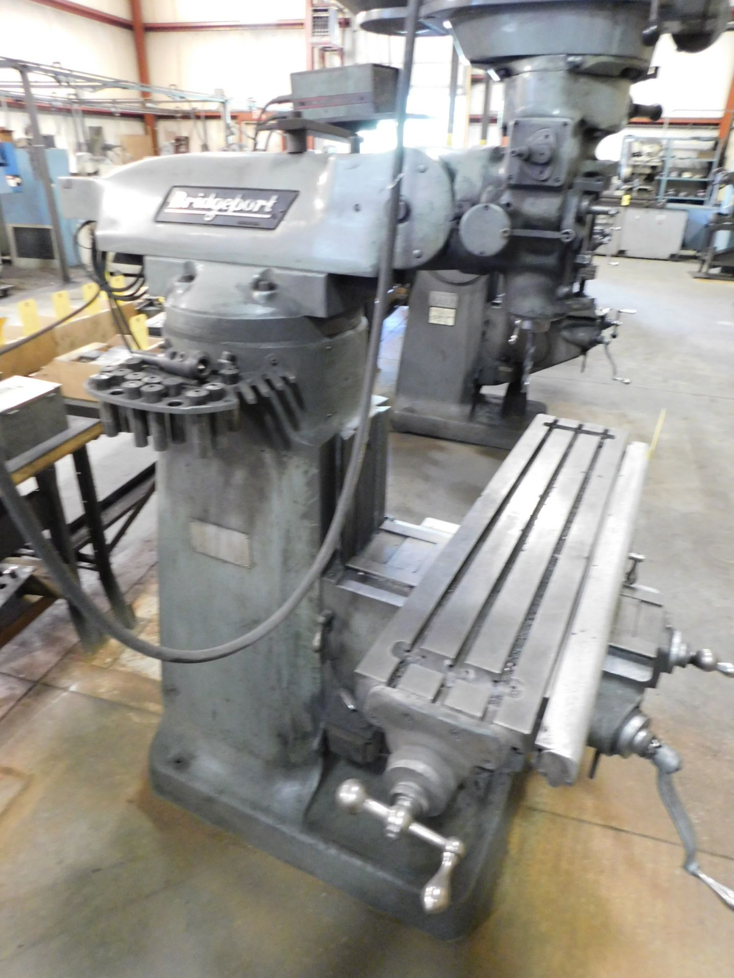 Bridgeport Series I, 2 HP Vertical Mill, s/n 12BR239284, 9” X 42” Table, Accurite D.R.O. - Image 5 of 11