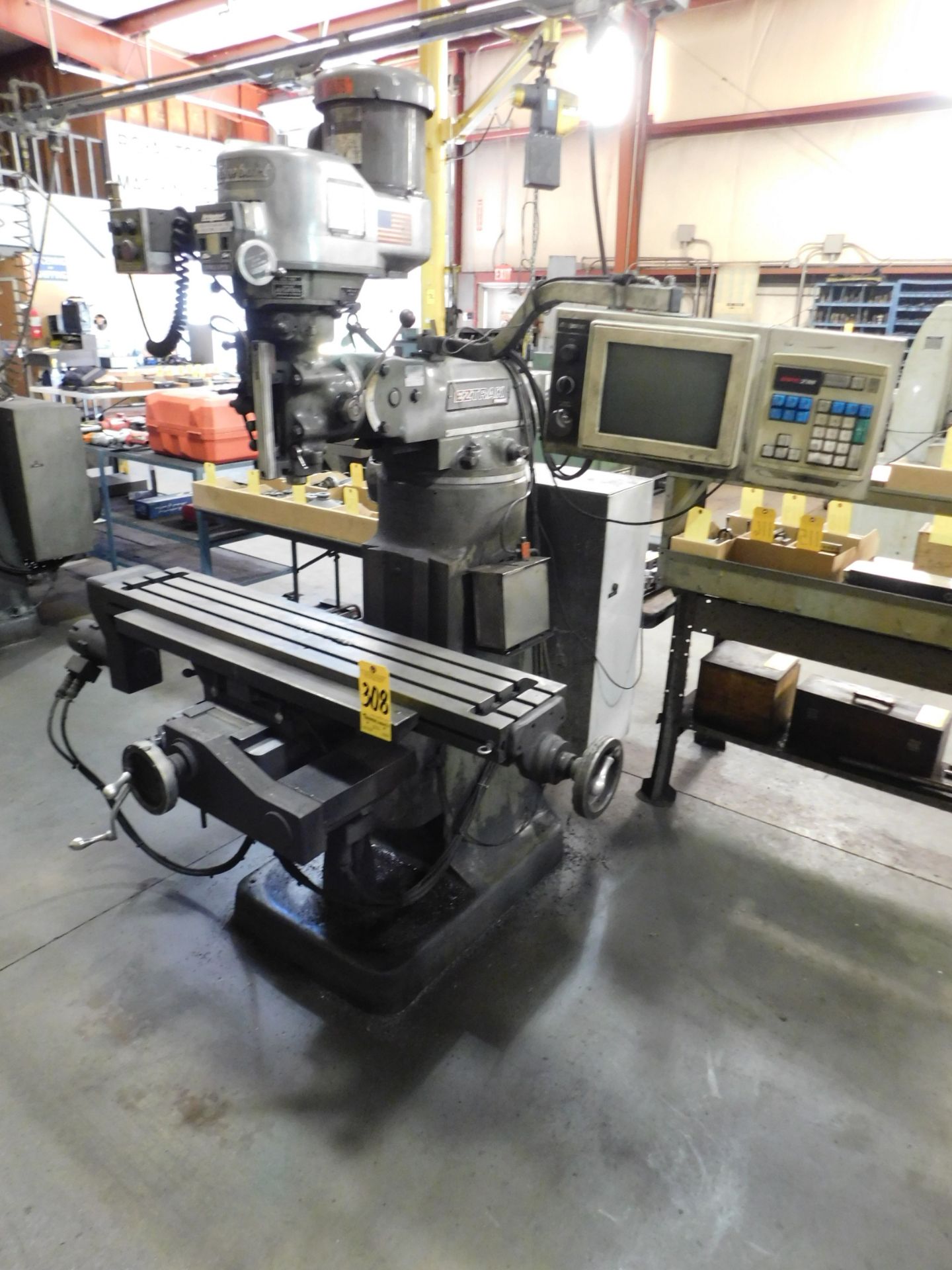 Bridgeport Model BPC-2M CNC Vertical Mill, s/n BR280999E, 9” X 48” Table, Chrome, 2-Axis - Image 2 of 11