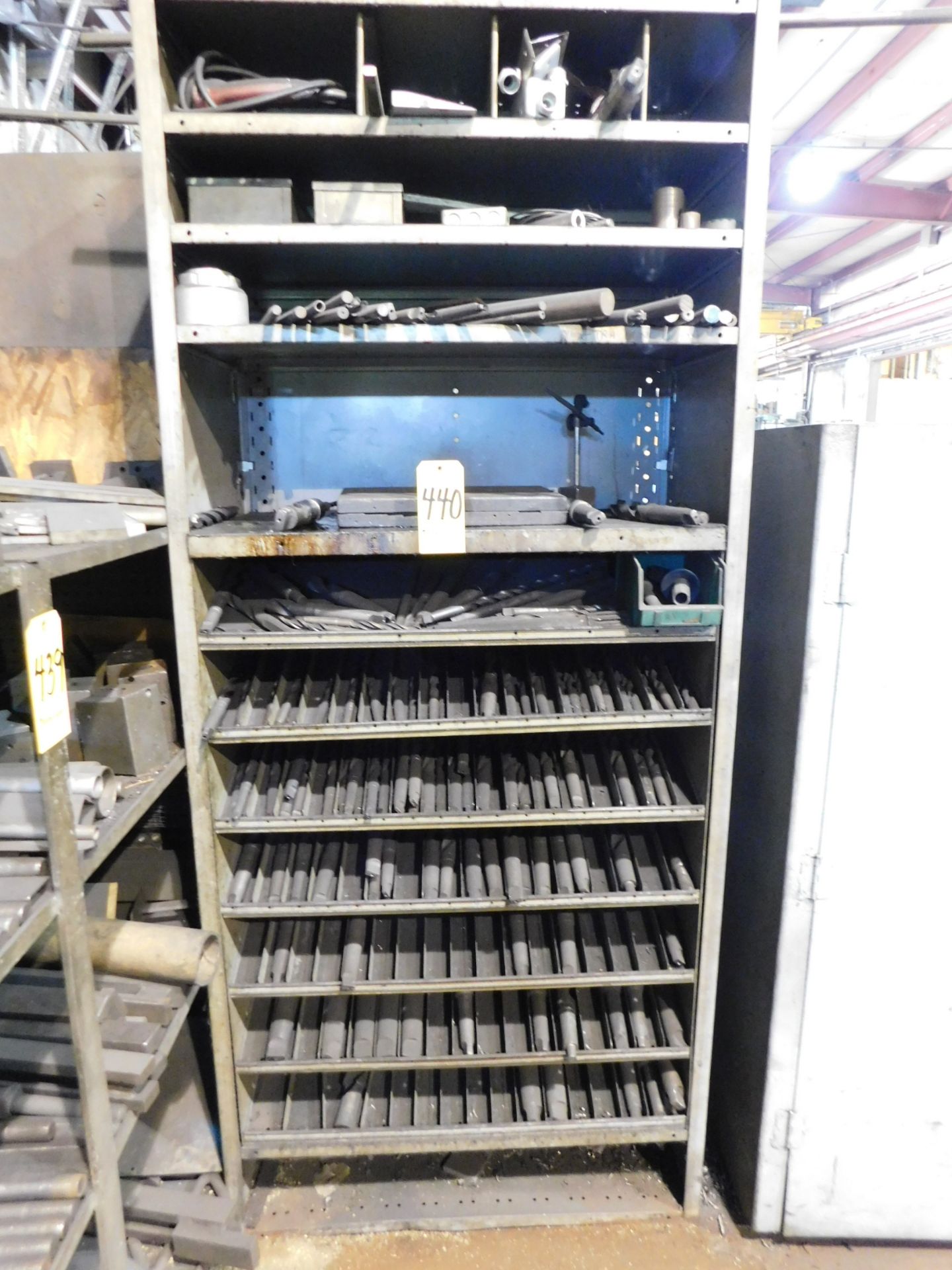 Metal Shelving and Contents