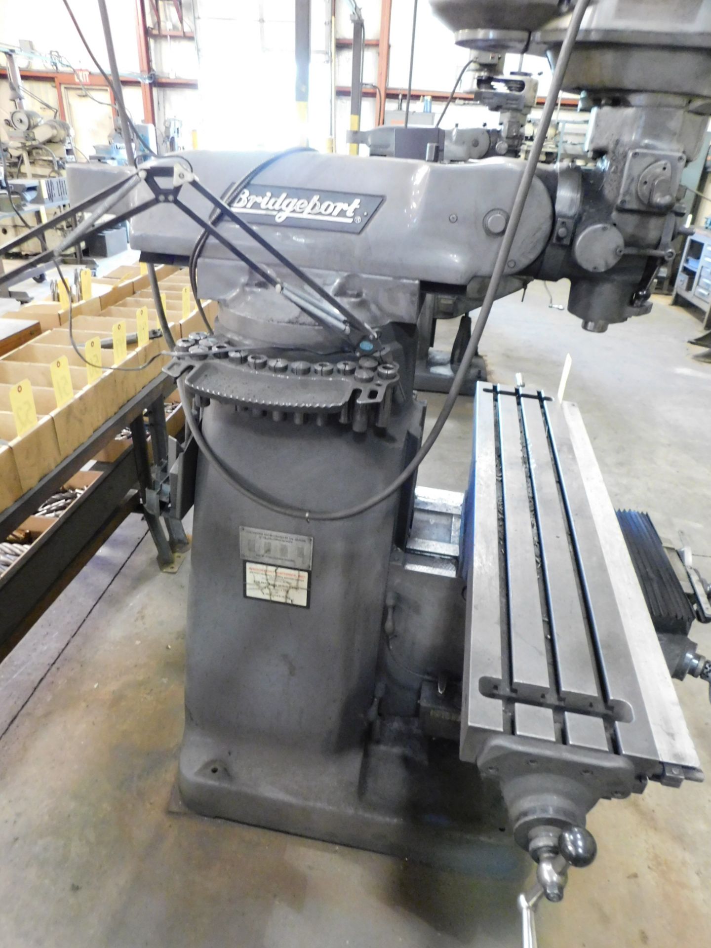 Bridgeport Series I, 2 HP Vertical Mill, s/n BR273024, 9” X 48” Table, Newall D.R.O. - Image 5 of 9