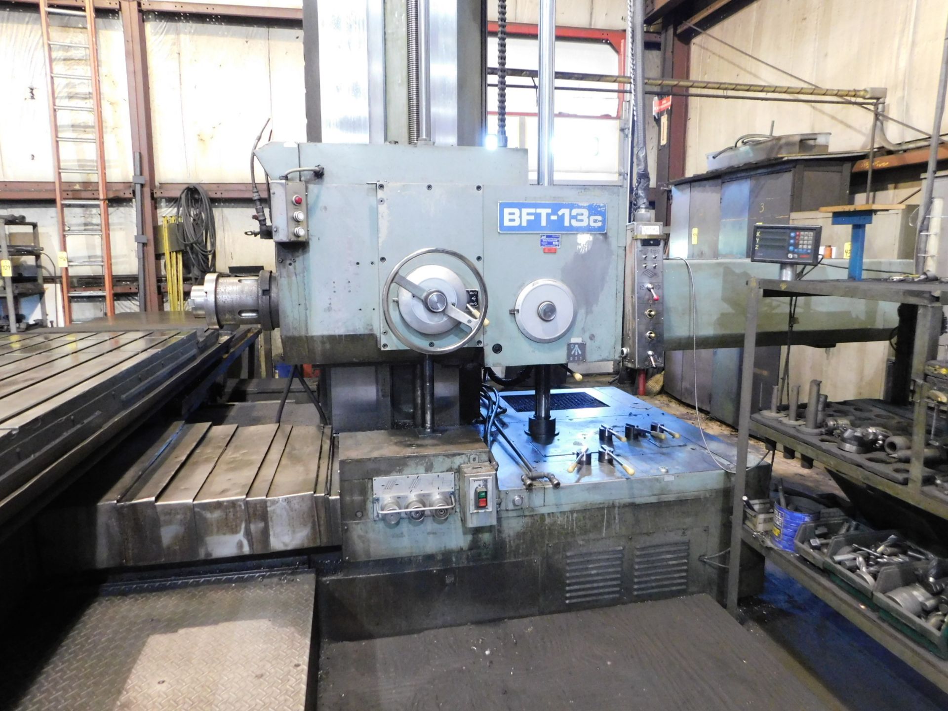 Shibaura/Toshiba Model BFT-13CW3PD Table Type Horizontal Boring Mill, s/n 153310, New 1979, 5.12 In. - Image 4 of 21