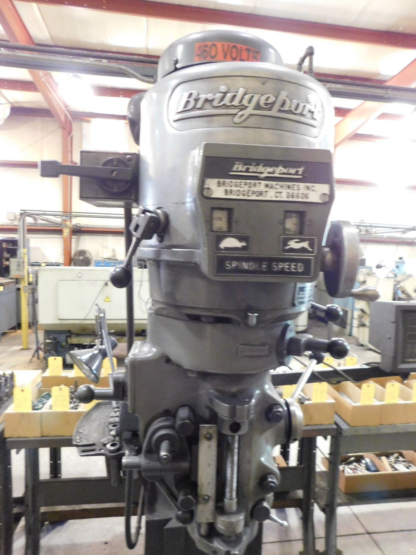 Bridgeport Series I, 2 HP Vertical Mill, s/n BR273024, 9” X 48” Table, Newall D.R.O. - Image 7 of 9