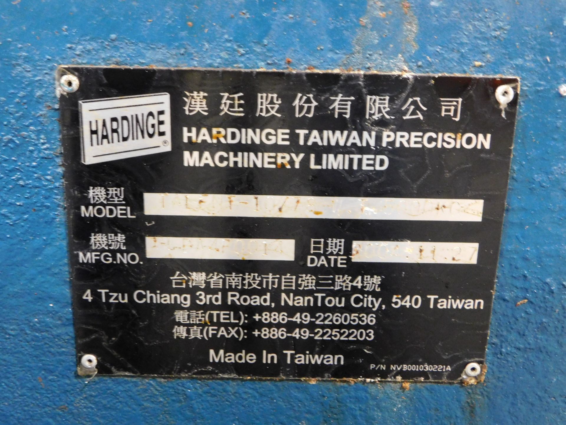 Hardinge Model Talent 10/78 CNC Turning Center, Fanuc 0i-TB CNC Control, 3 In. Capacity, 14 In. Max. - Image 15 of 15