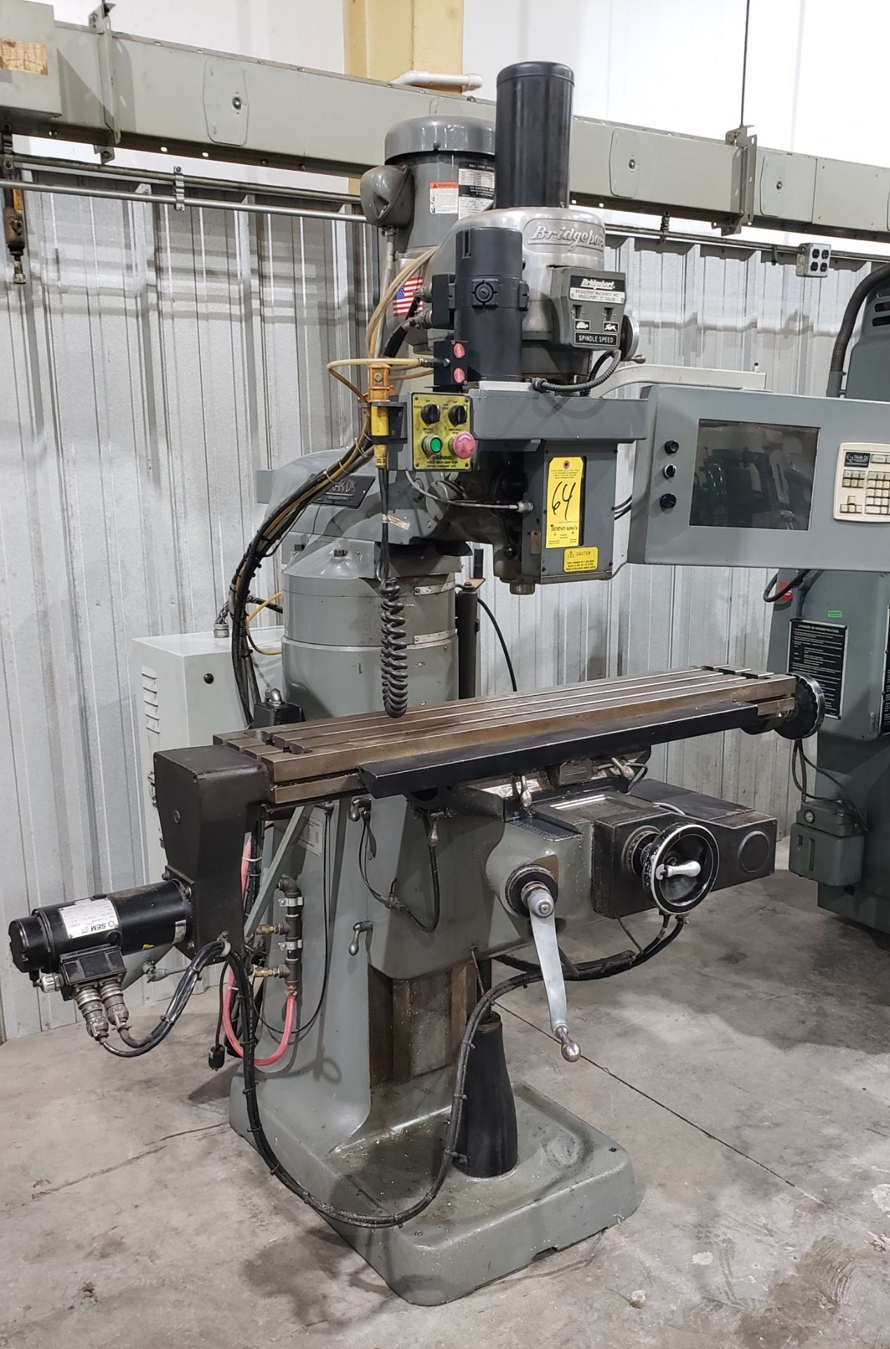 Bridgeport Model EZ Trak DX 3-Axis CNC Vertical Mill, s/n 276685E, Series I, 2 HP Mill, 9 In. X 48