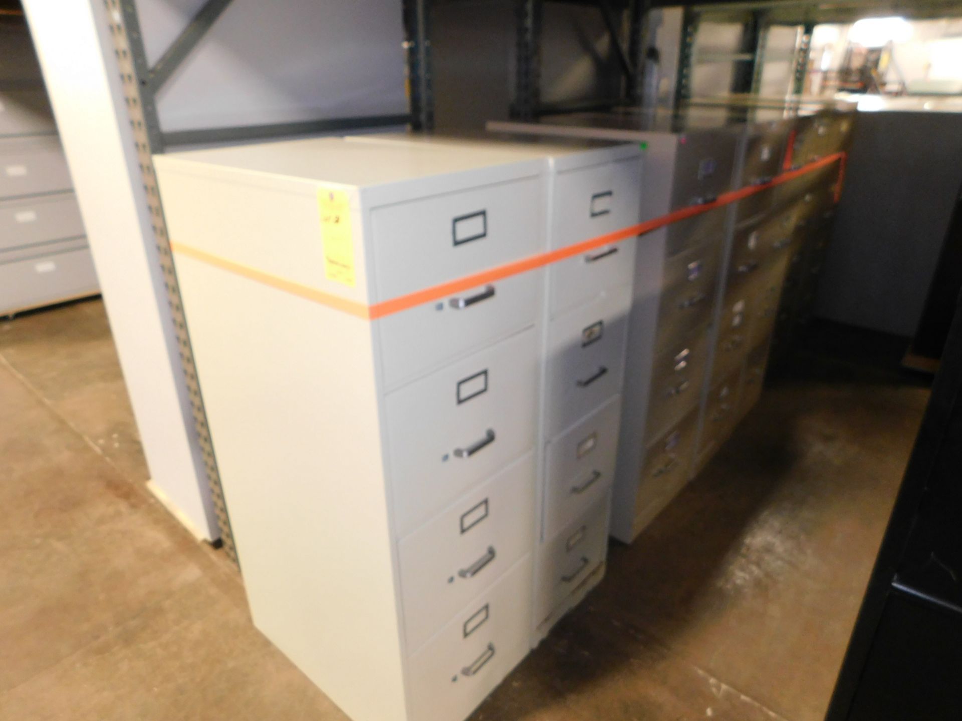 (7) 4-Drawer File Cabinets, (3) Letter Size, (4) Legal Size