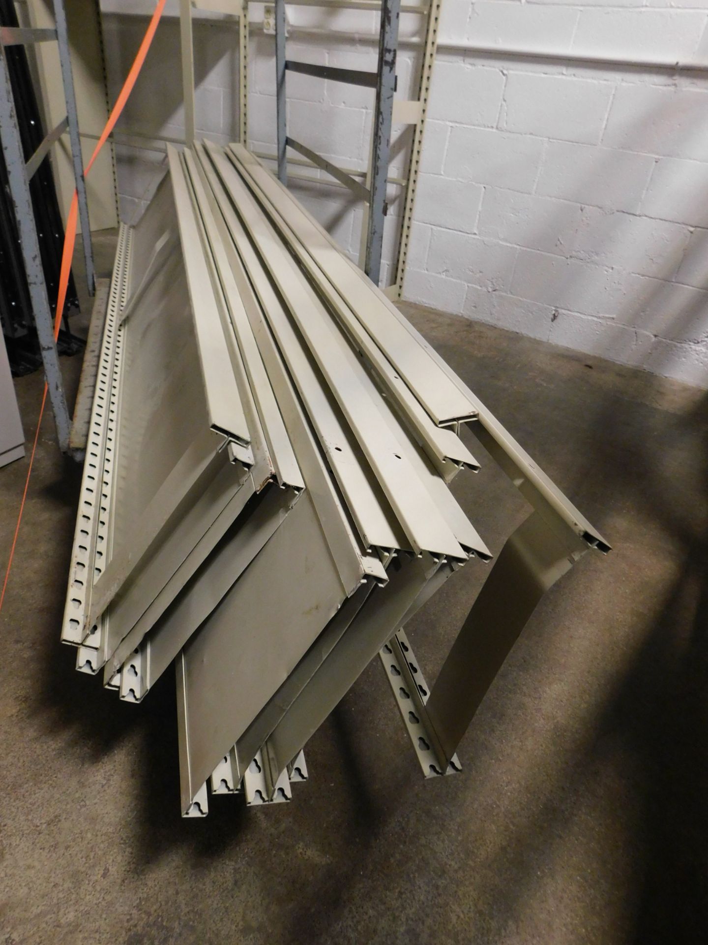 (14) Sections of Metal Shelving, 8'H x 38" W X 15"D - Image 4 of 6