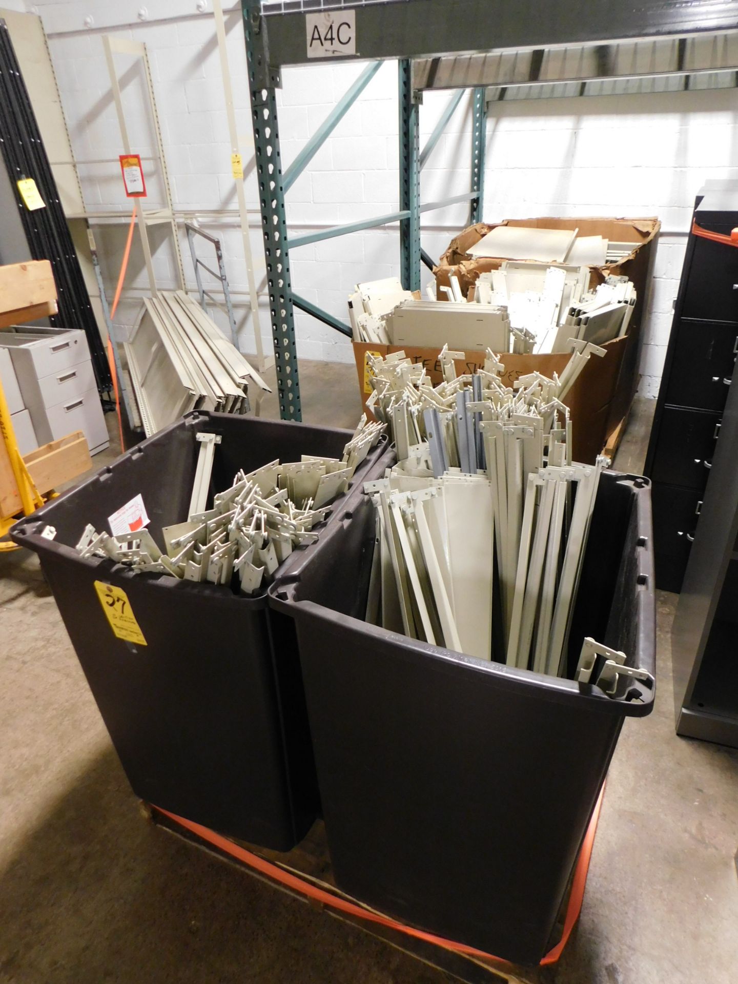 (14) Sections of Metal Shelving, 8'H x 38" W X 15"D