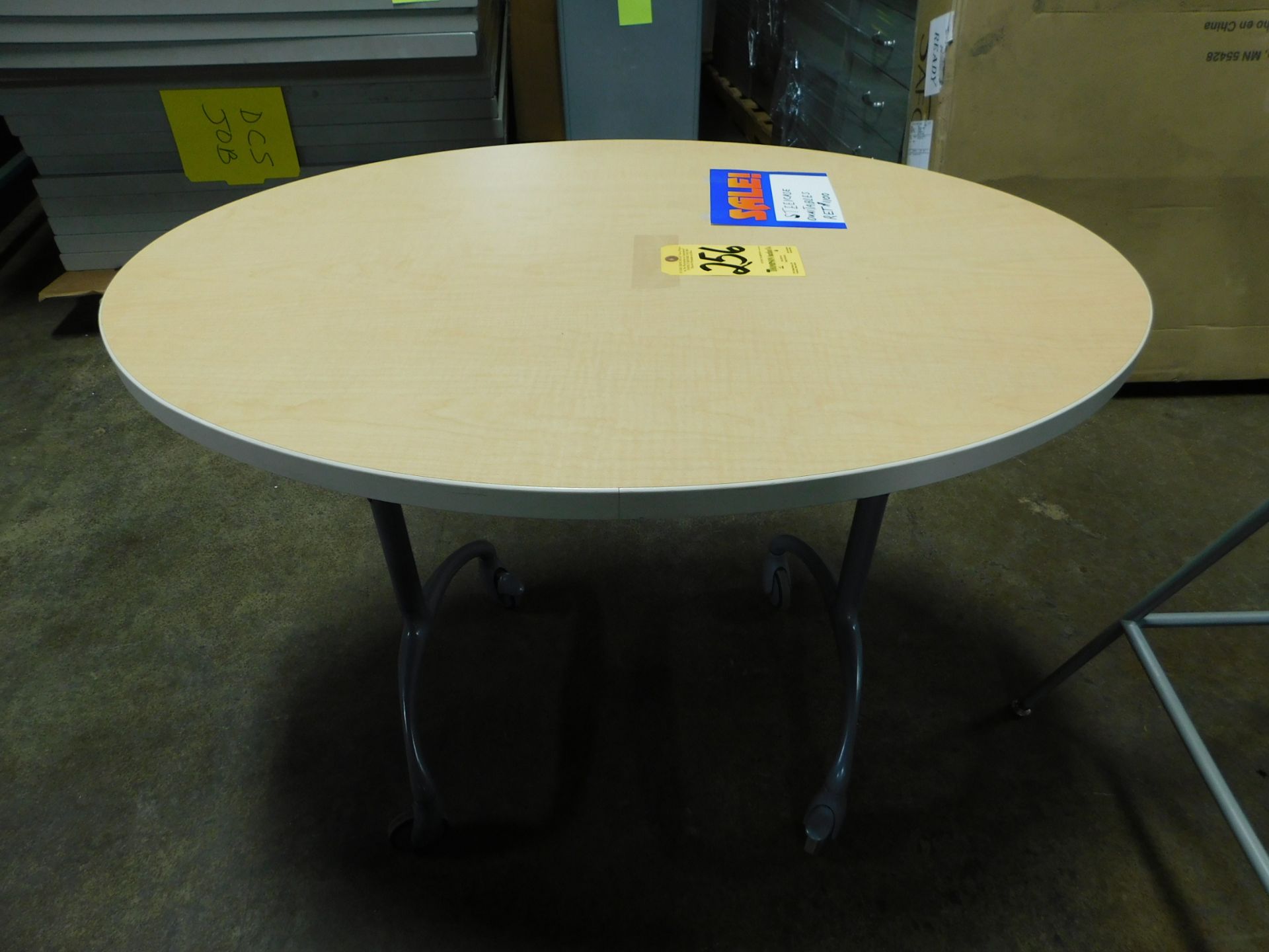 Steelcase Adjustable Height Oval Table on Casters, 42" x 30"