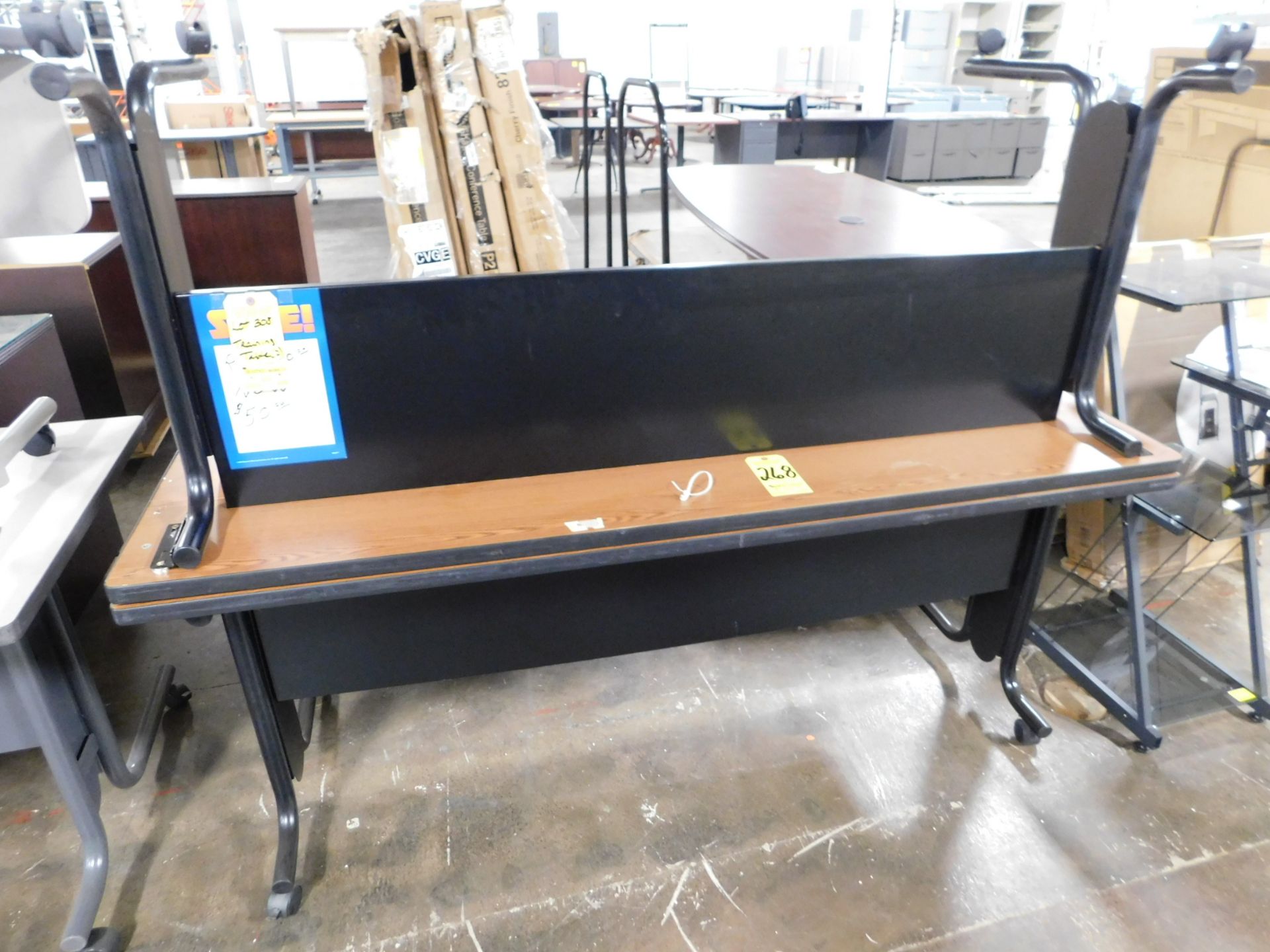 (2) Training Tables on Casters, 72" x 30"