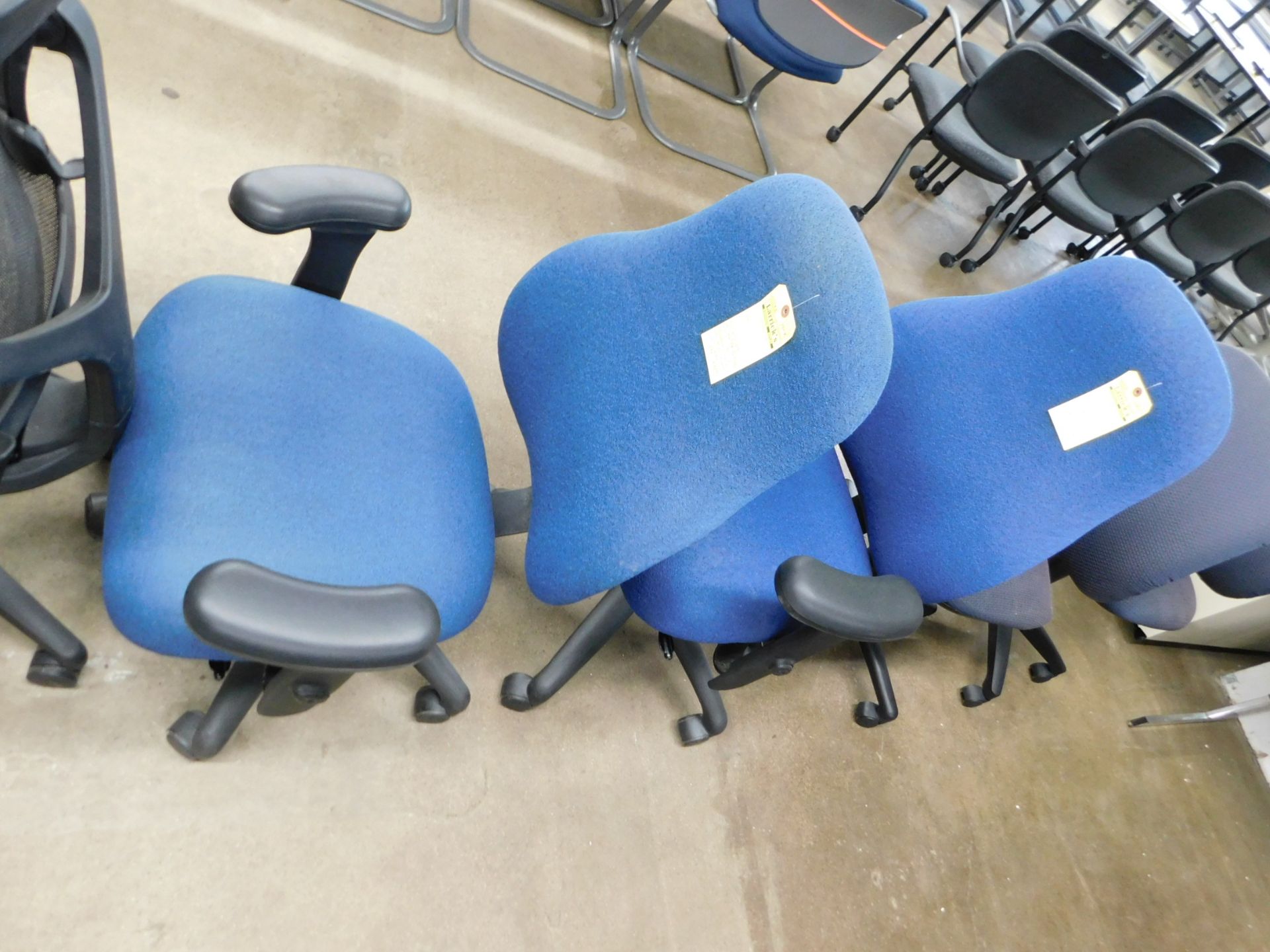 (4) Swivel Arm Chairs, and (2) Secretary Chair - Image 3 of 4