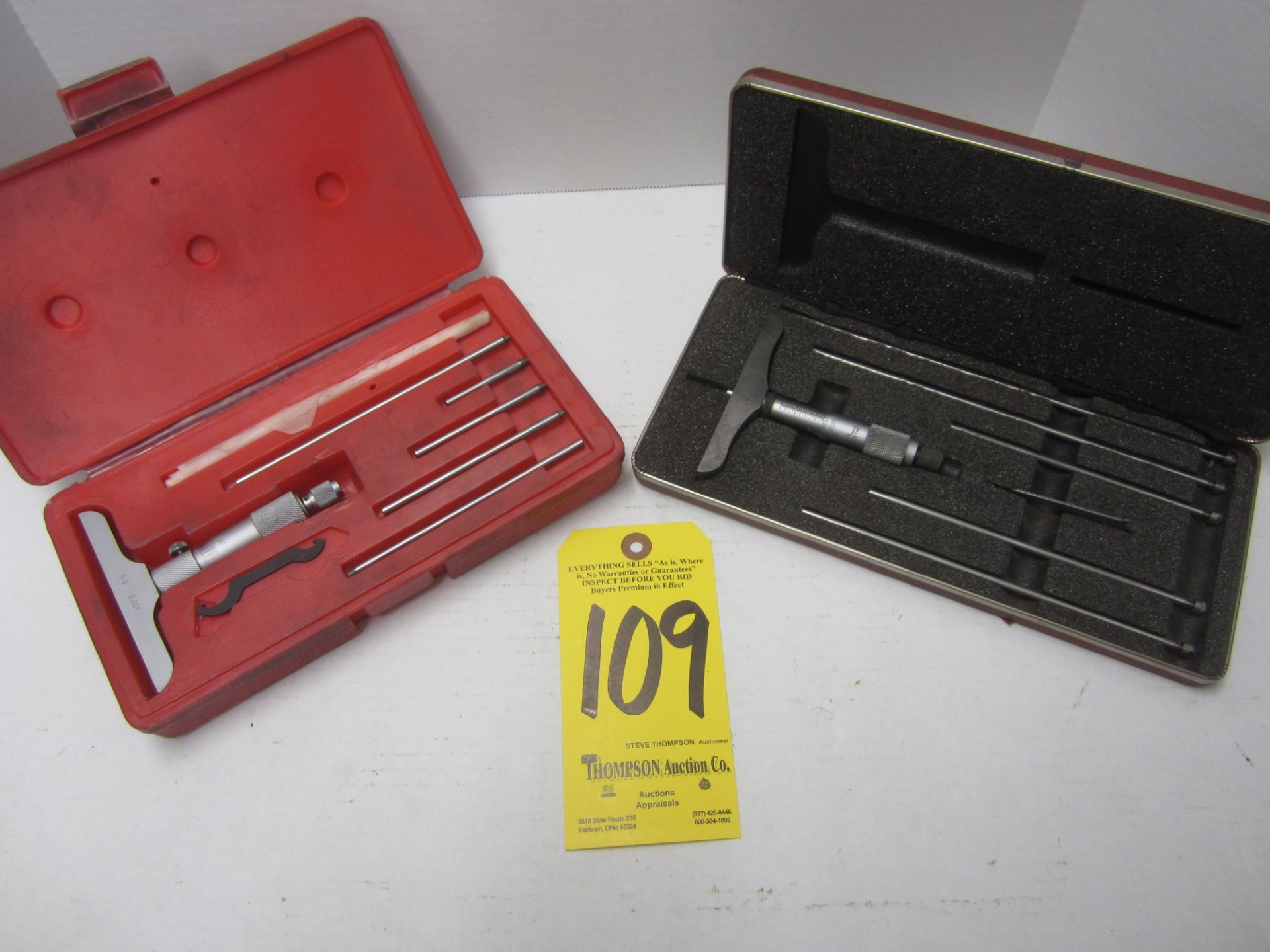 Starrett 445 Depth Micrometer and MHC Depth Micrometer