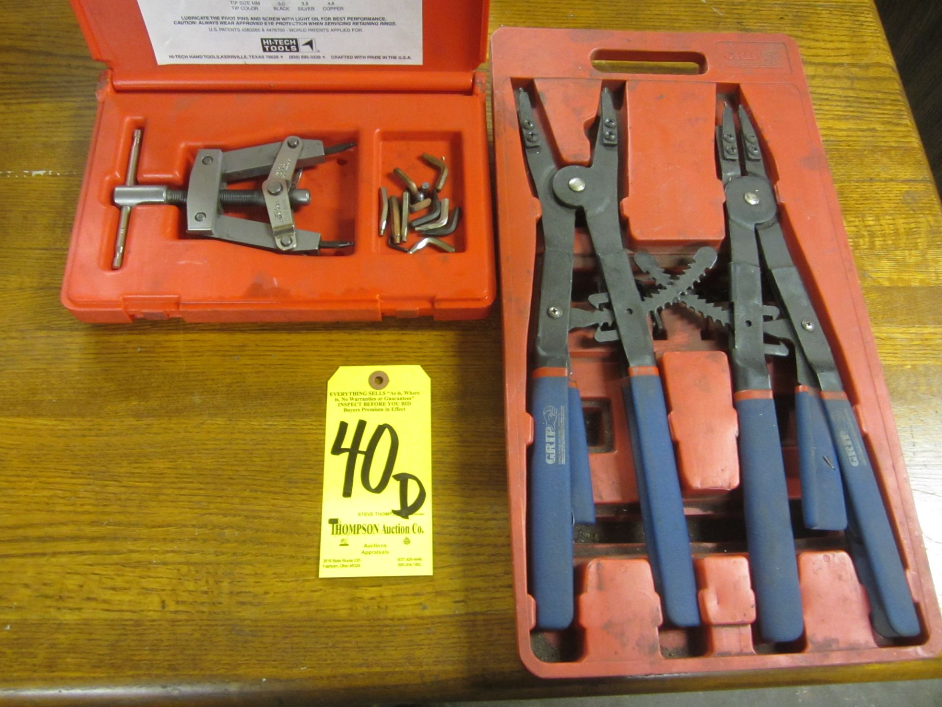 Ratchet Type Snap Ring Plier Set and H-Tech Retaining Ring Tool