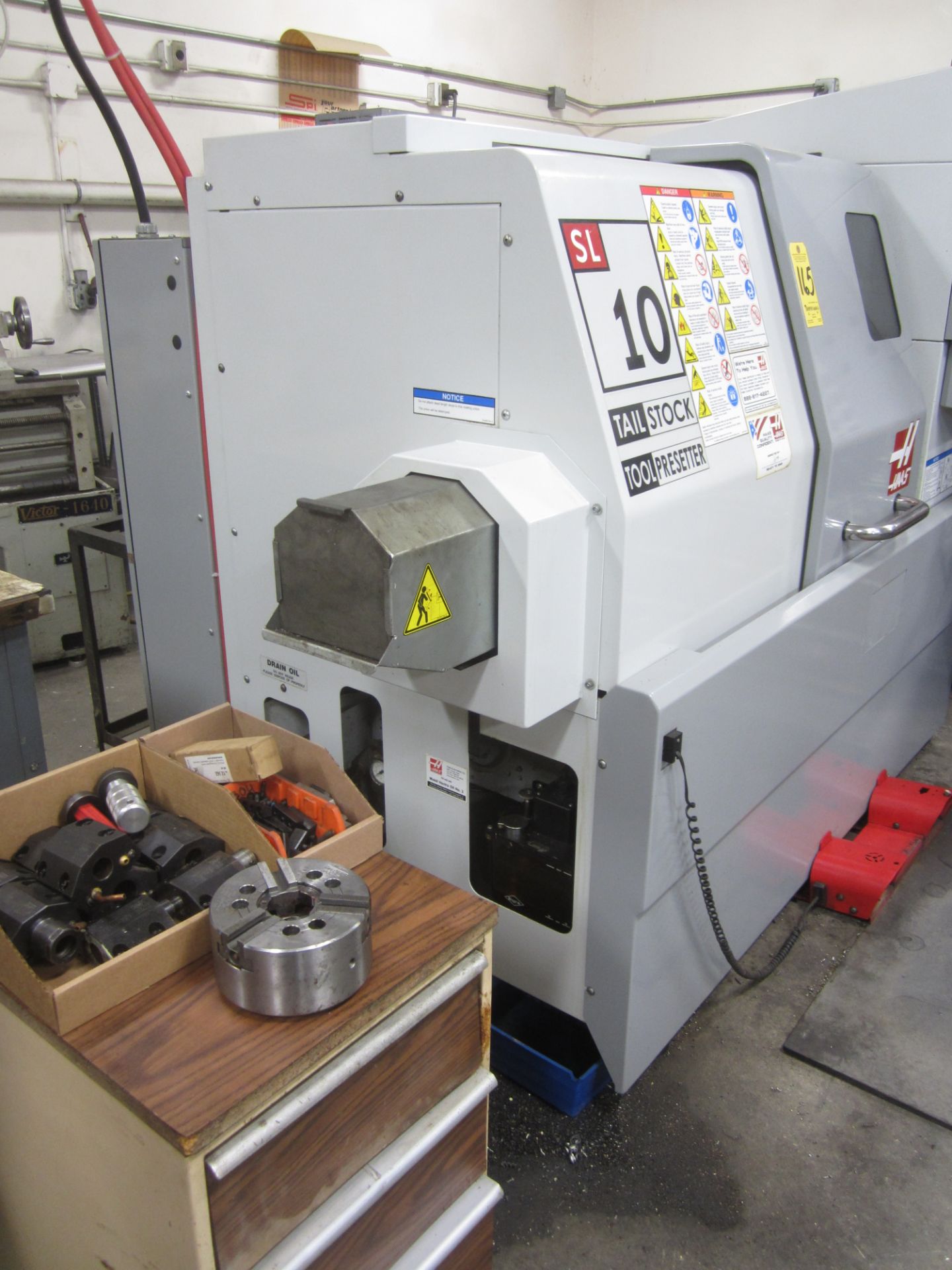 Haas SL10 CNC Turning Center, s/n 3081832, New 2008, Haas CNC Control, 1.75 In. Capacity, 15 HP, - Image 10 of 13