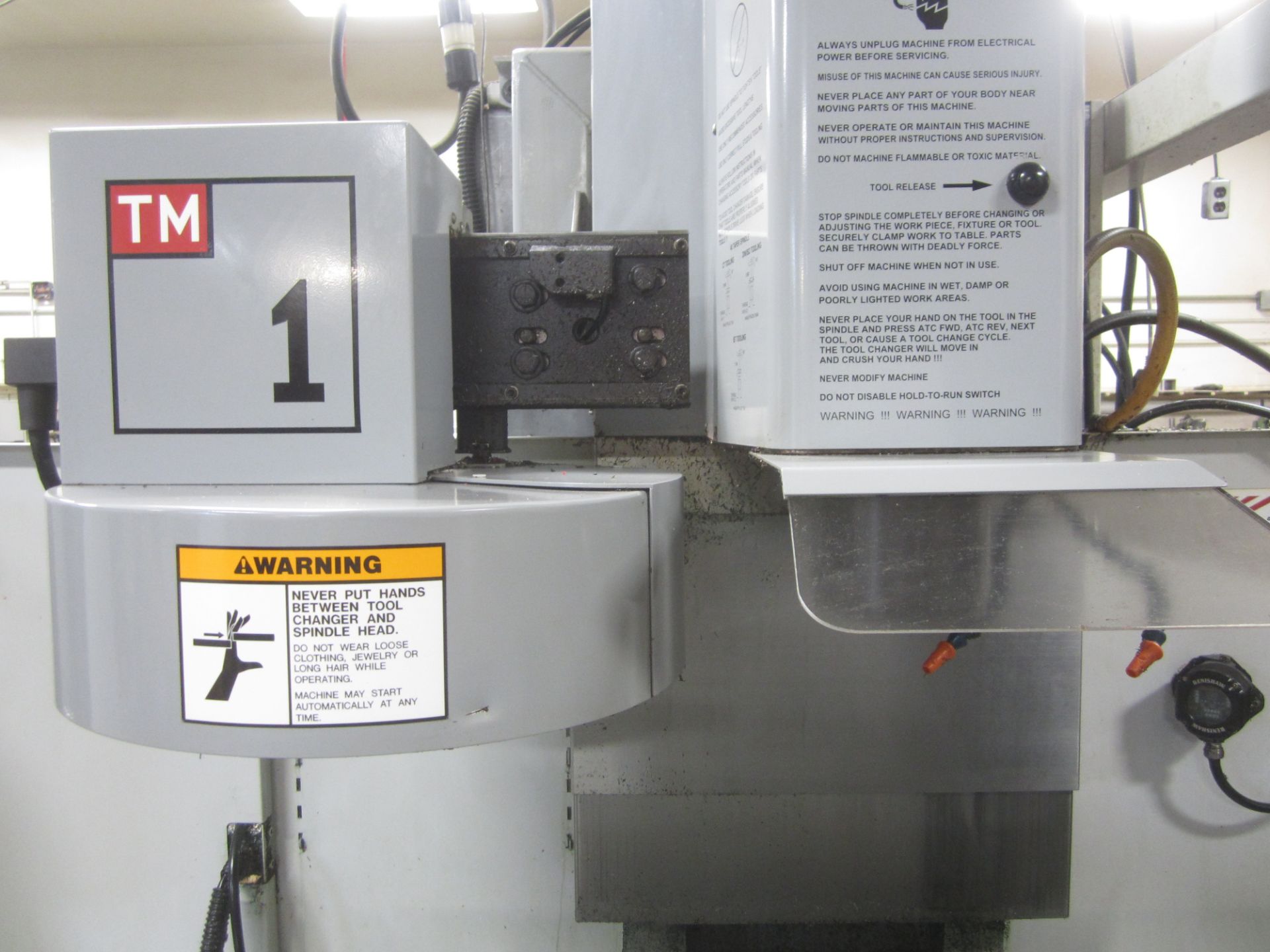 Haas TM1 CNC Tool Room Vertical Mill, s/n 47192, New 2006, Haas CNC Control, 40 Taper, 10 ATC, 6,000 - Image 4 of 9