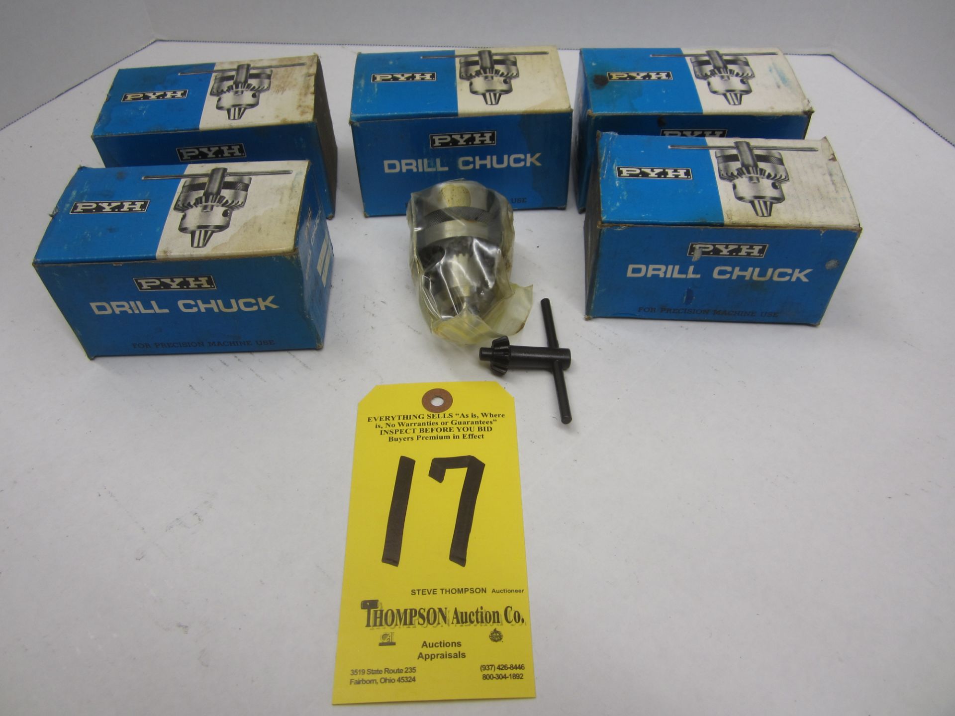 (6) P.Y.H. Drill Chucks, 13 MM Cap., New in Box