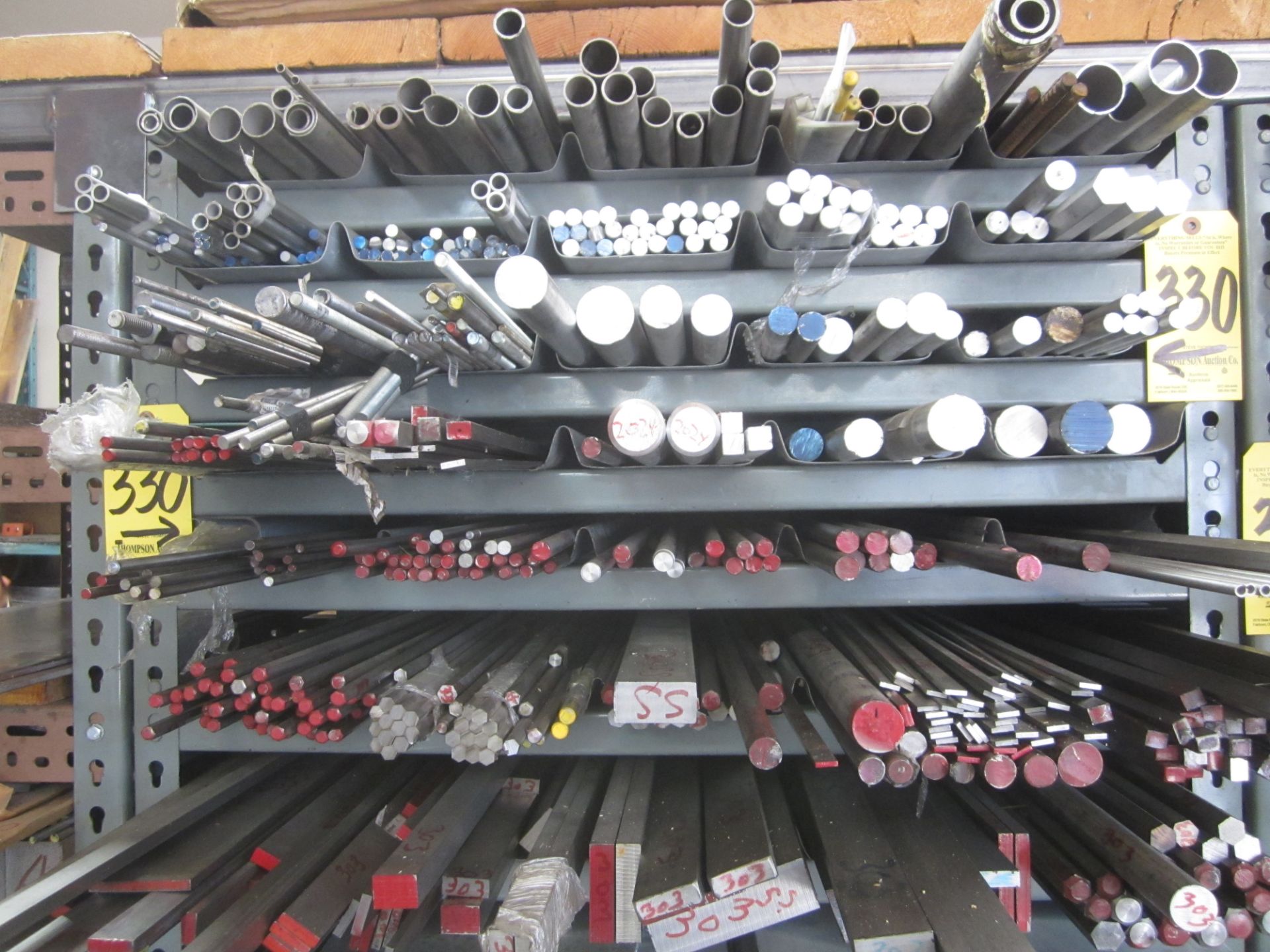 Storage Rack and Contents Including Aluminum and Stainless Steel Round Bar, Flat Bar, Tubing and - Image 2 of 4