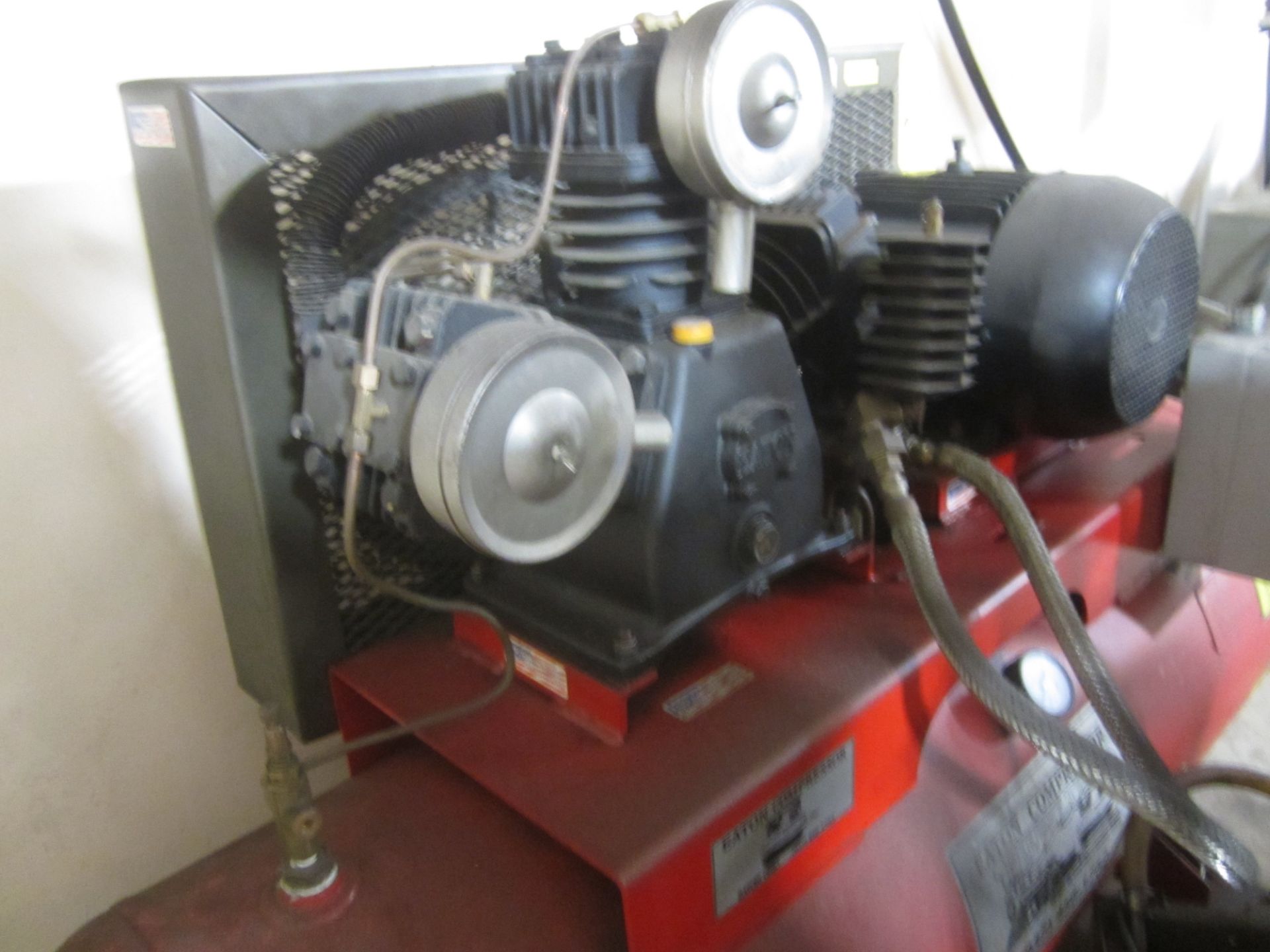 Eaton 7 1/2 HP Tank Mounted, 3-Stage Air Compressor, 80 Gallon Tank, Loading Fee - Image 2 of 2