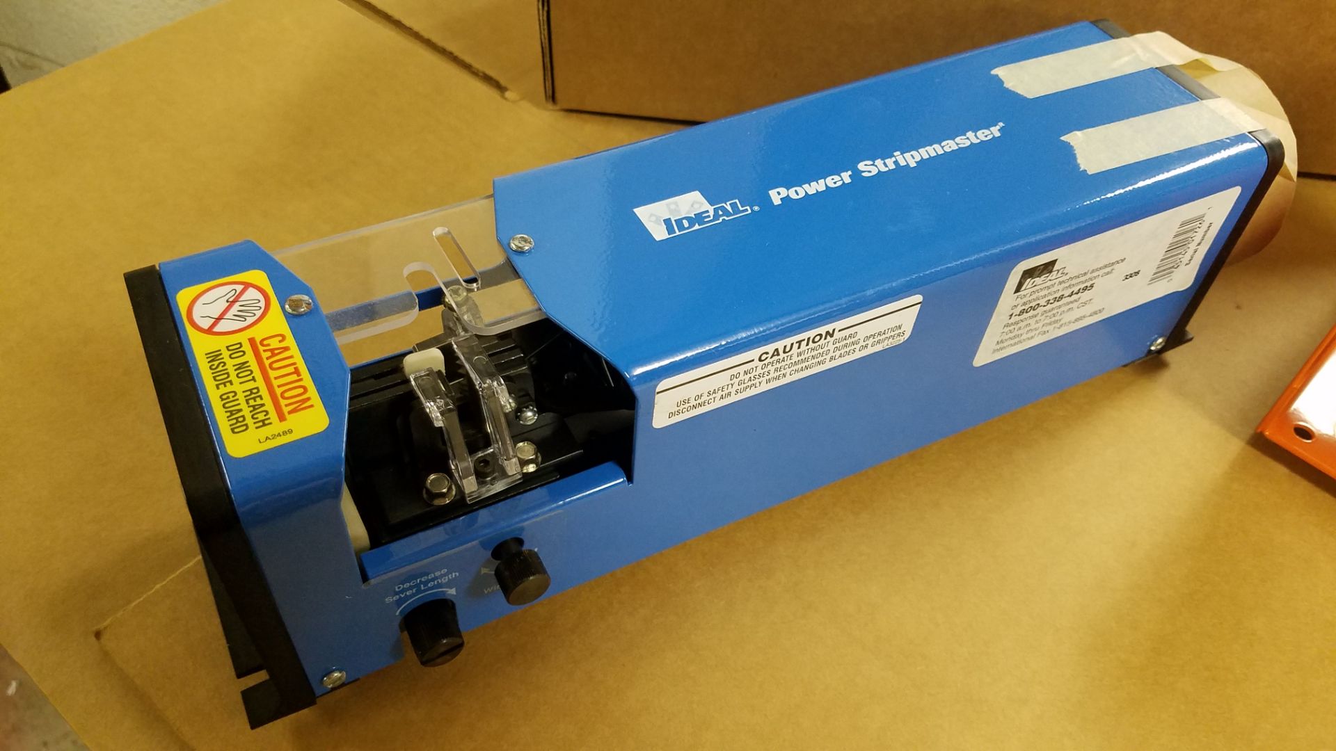 Ideal Model 45-145 Power Stripmaster, with Foot Pedal, Pneumatic, 16-26 AWG, New Condition - Image 2 of 2