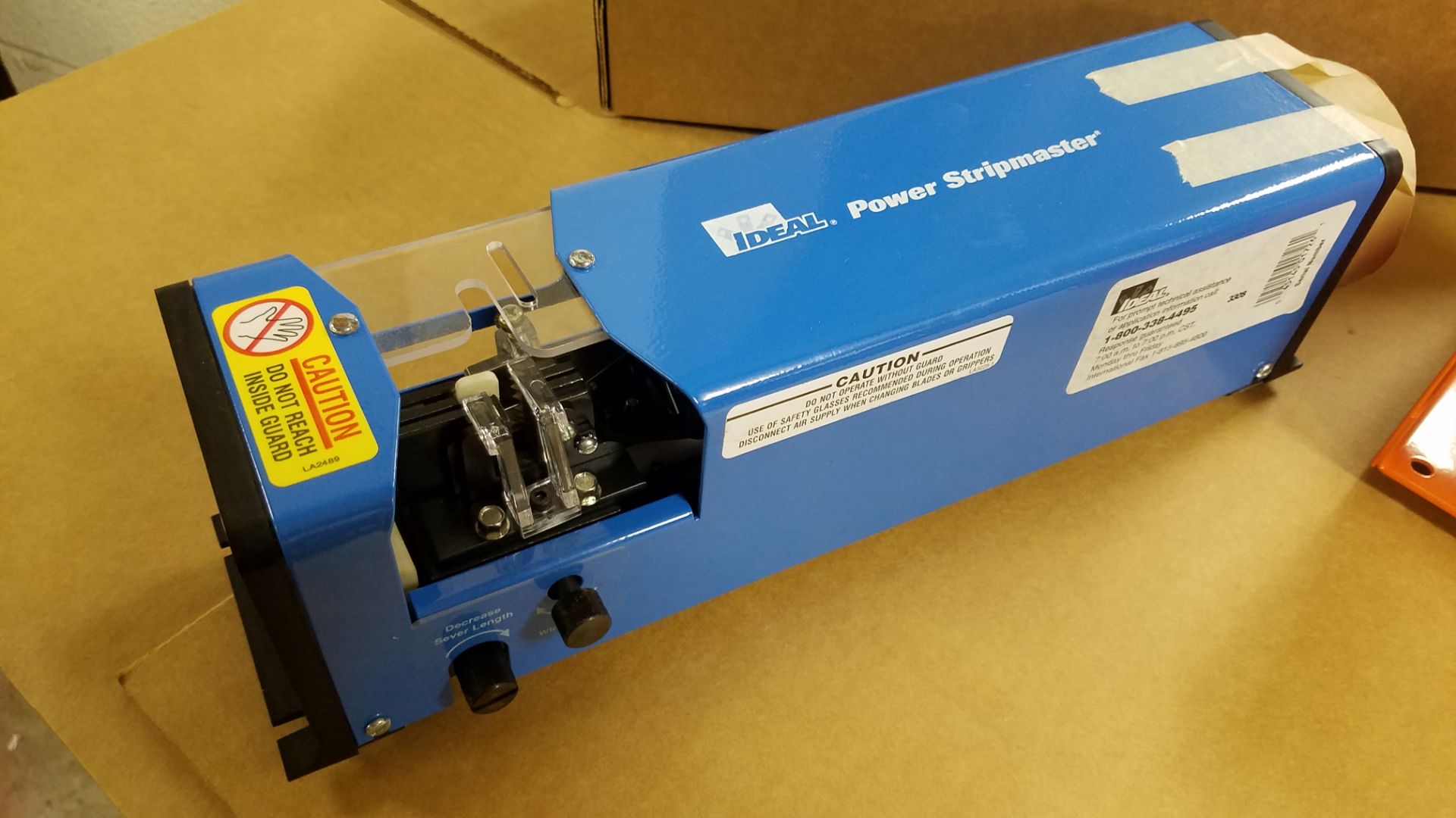 Ideal Model 45-145 Power Stripmaster, with Foot Pedal, Pneumatic, 16-26 AWG, New Condition - Image 2 of 2