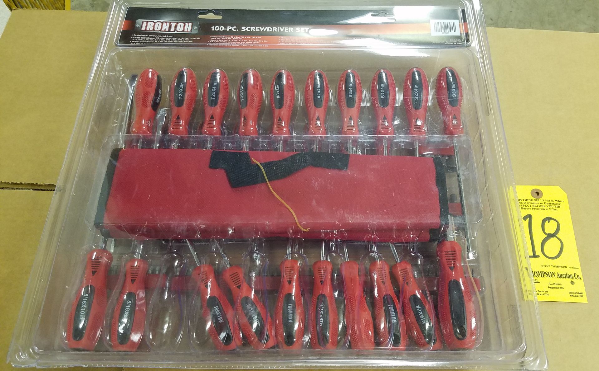 Ironton 100 Piece Screw Driver Set, New