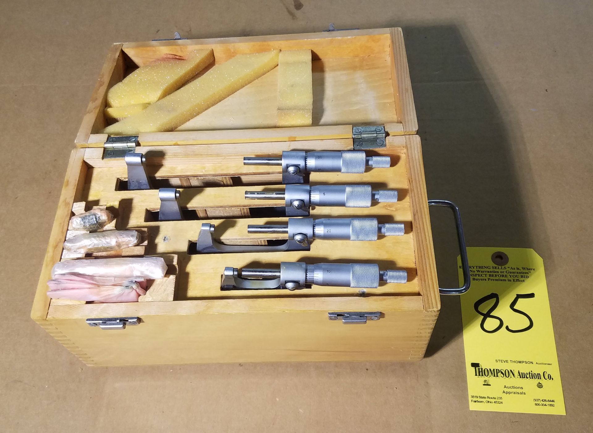 Phase II 1 to 6 Inch Micrometer Set