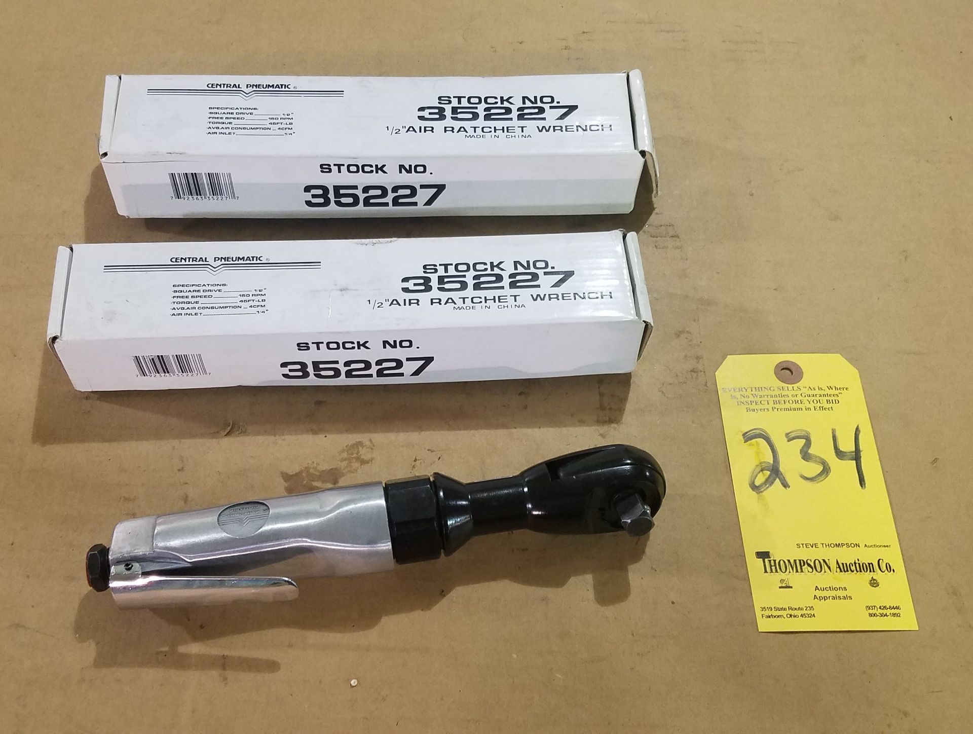 (2) Central Pneumatics 1/2 In. Air Ratchet