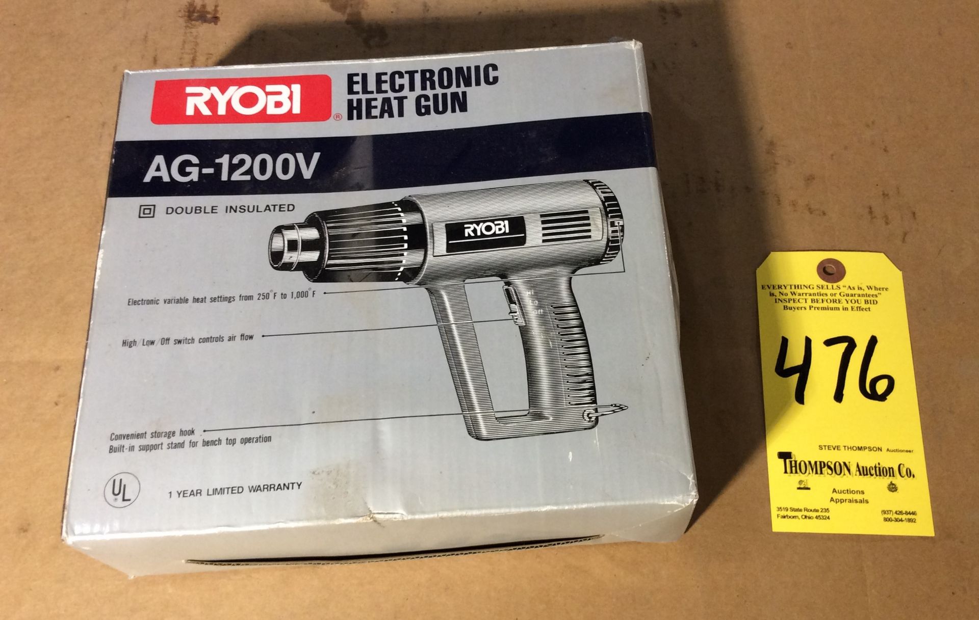 Ryobi AG-1200V Electric Heat Gun