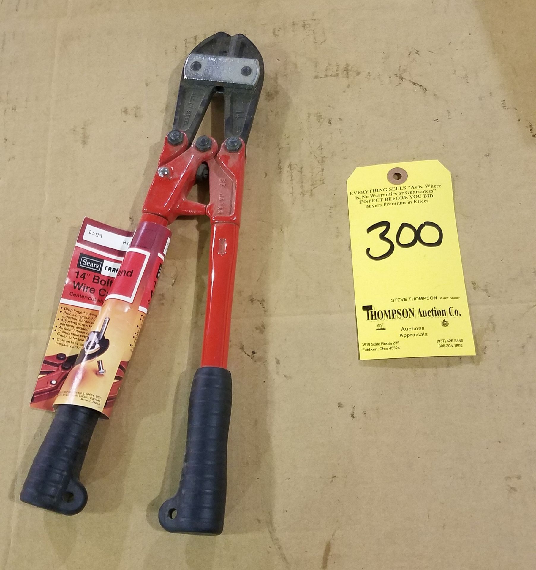 Sears 14 Inch Bolt Cutters, New
