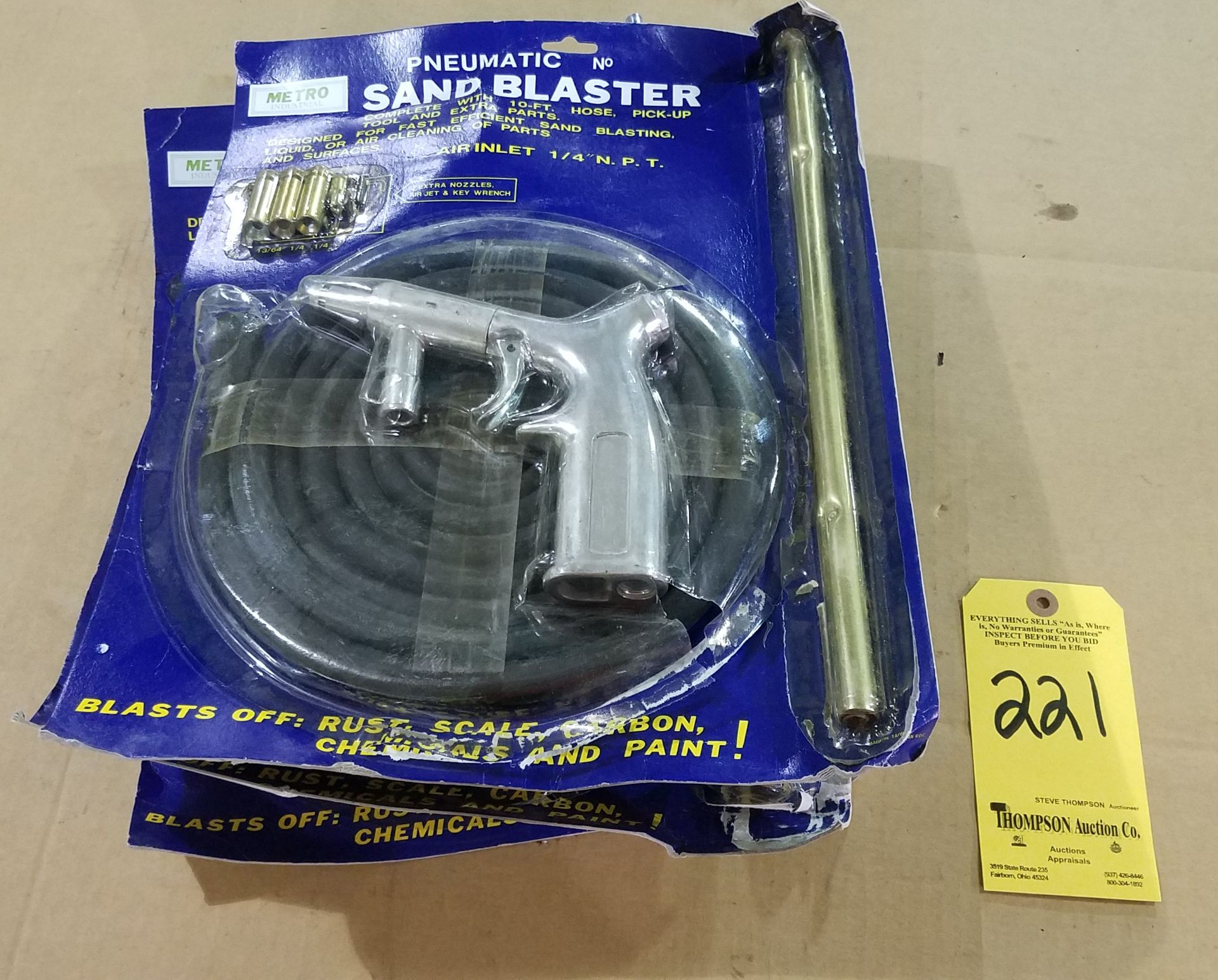 (3) Pneumatic Sand Blaster Kits