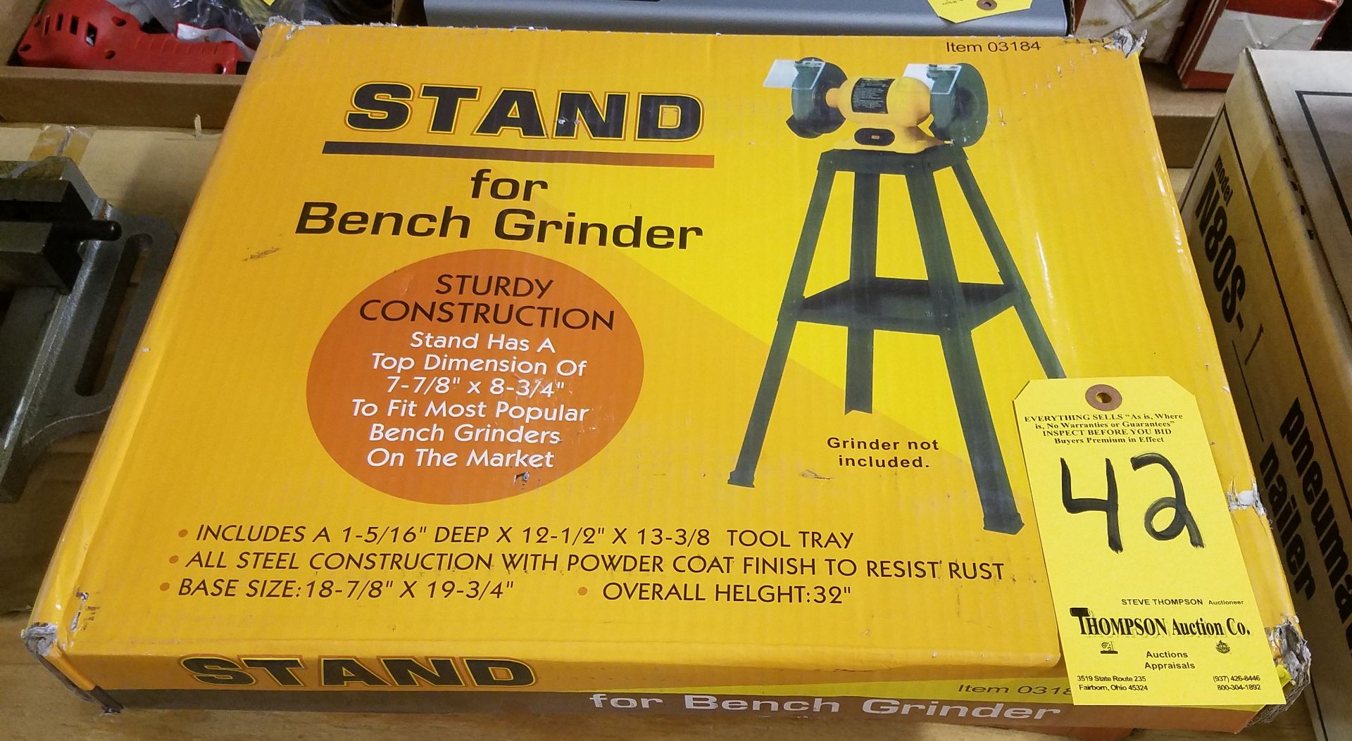 (3) Bench Grinder Stands, New