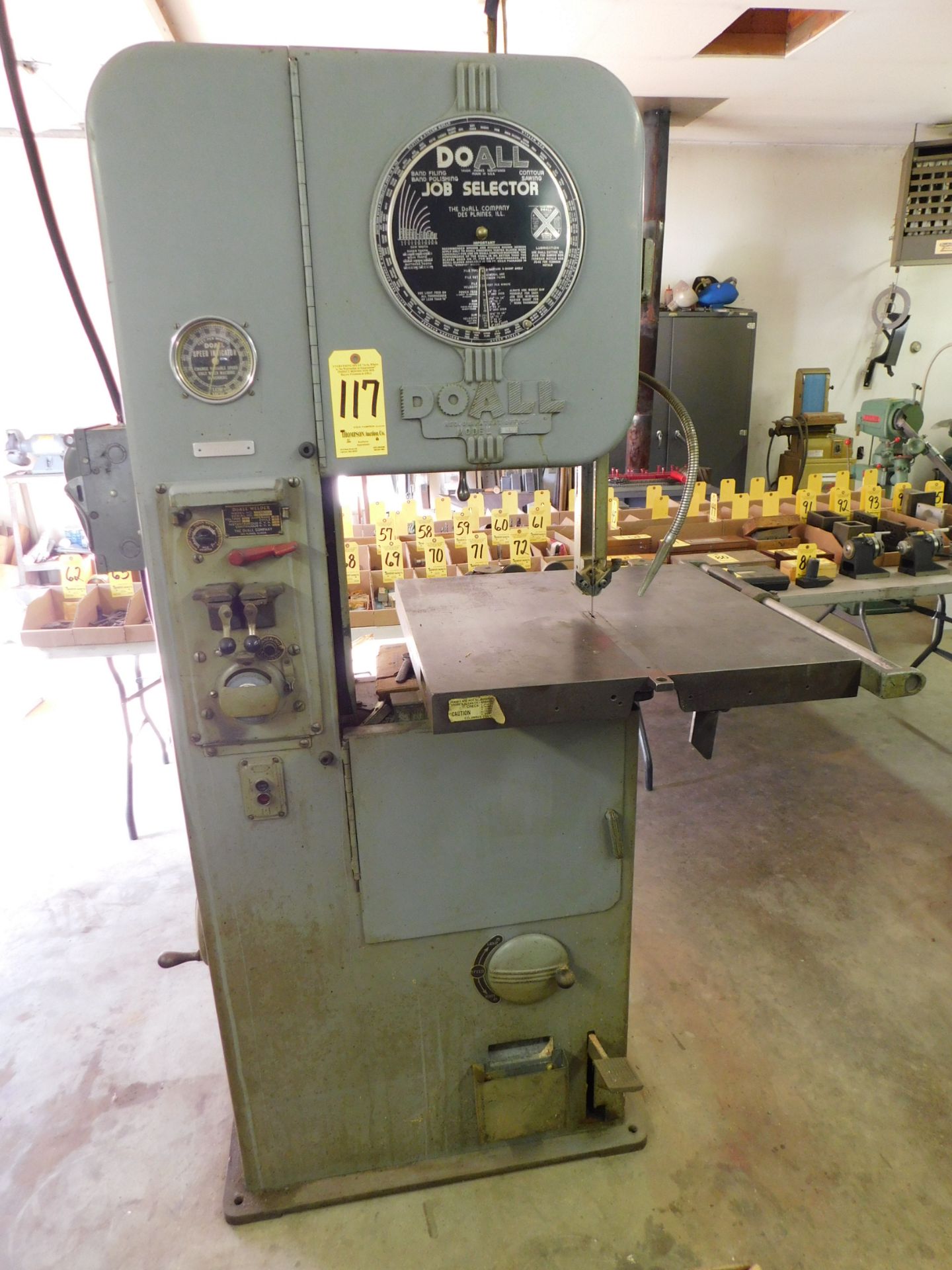 Do-All Model ML-16 Vertical Band Saw, s/n 5115148, 16 Inch, Blade Welder, Loading Fee