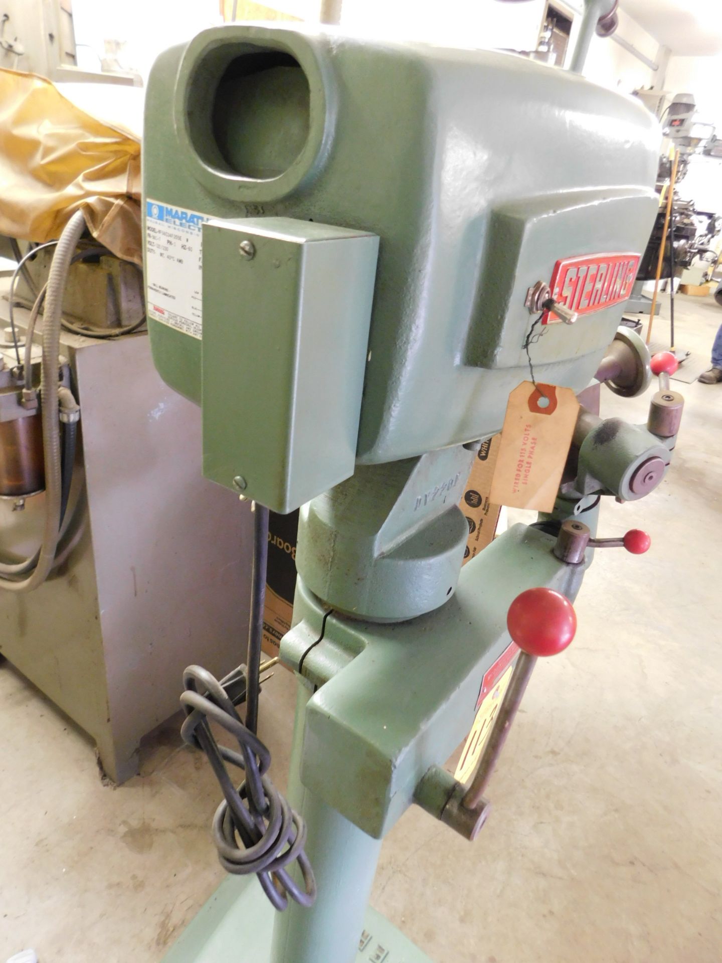 Sterling Drill Grinder, s/n DG8666, 1/8 In. to 2 1/2 In. Capacity, 110/1/60 AC - Image 3 of 7