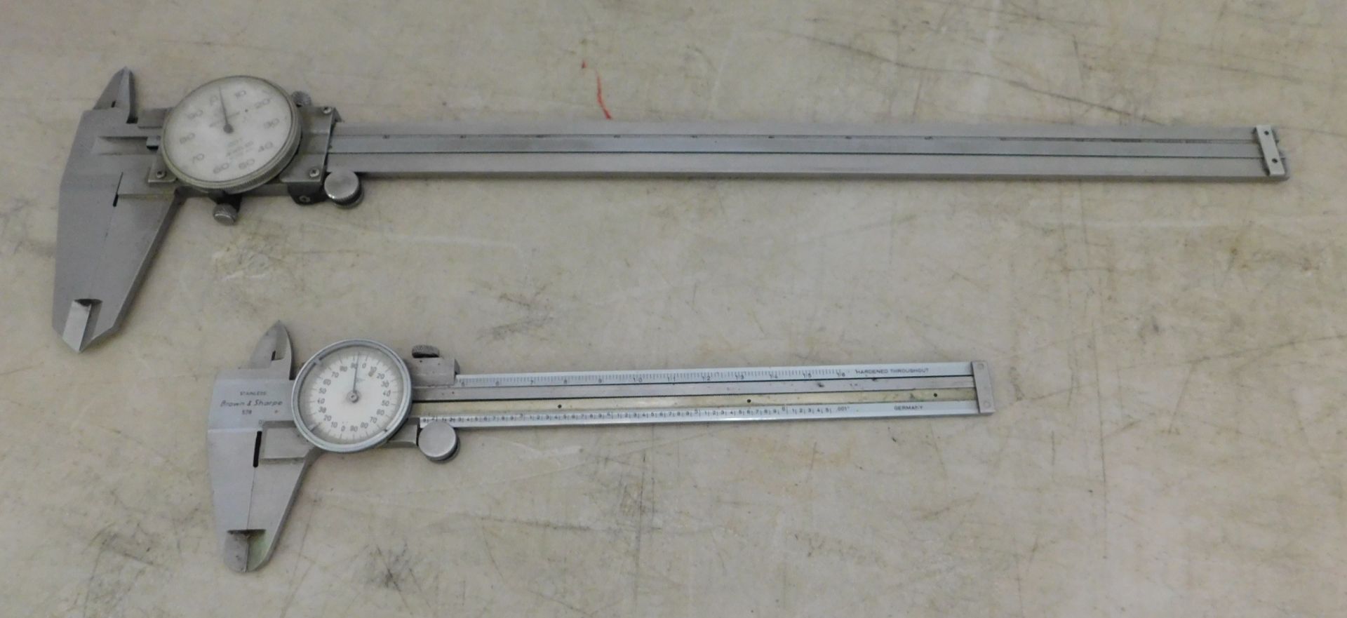 (2) Dial Calipers, (1) 6 In. and (1) 12 Inch