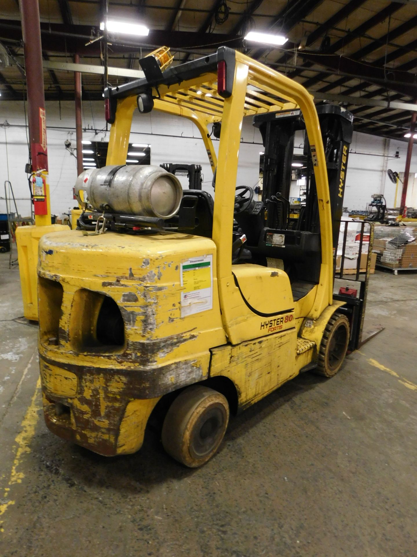 Hyster Model S80FT Fork Lift, s/n G004V12283E, New 2007, 7,550 Lb. Capacity, LP, Hard Tire, Non- - Image 6 of 27