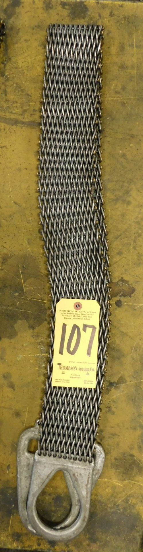 Steel Lifting Strap, 6 Ft. Long, 4 Inch Wide