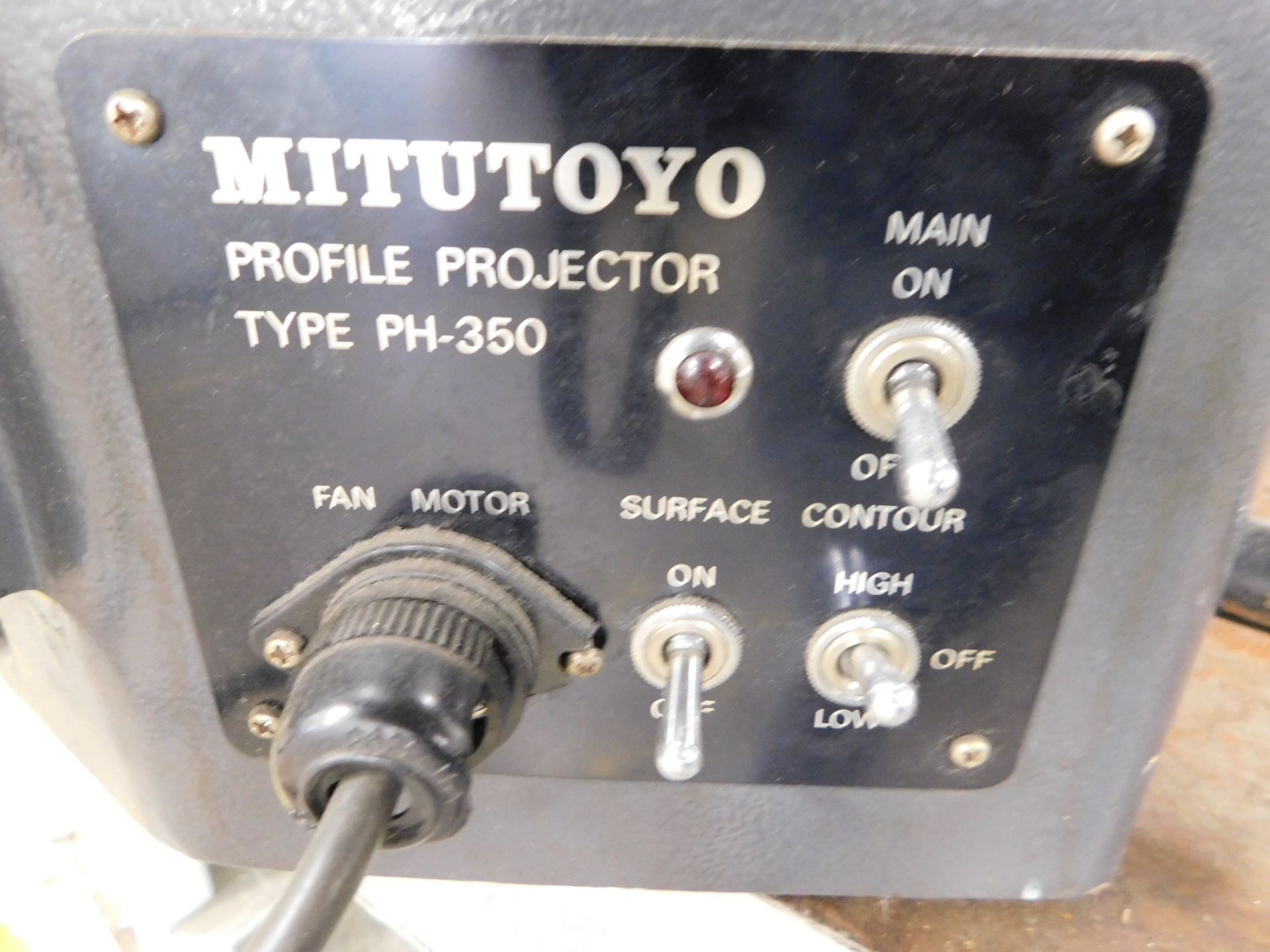 Mitutoyo Model PH-350 Optical Comparator, 14 Inch, s/n 021, Surface Illumination - Image 9 of 11