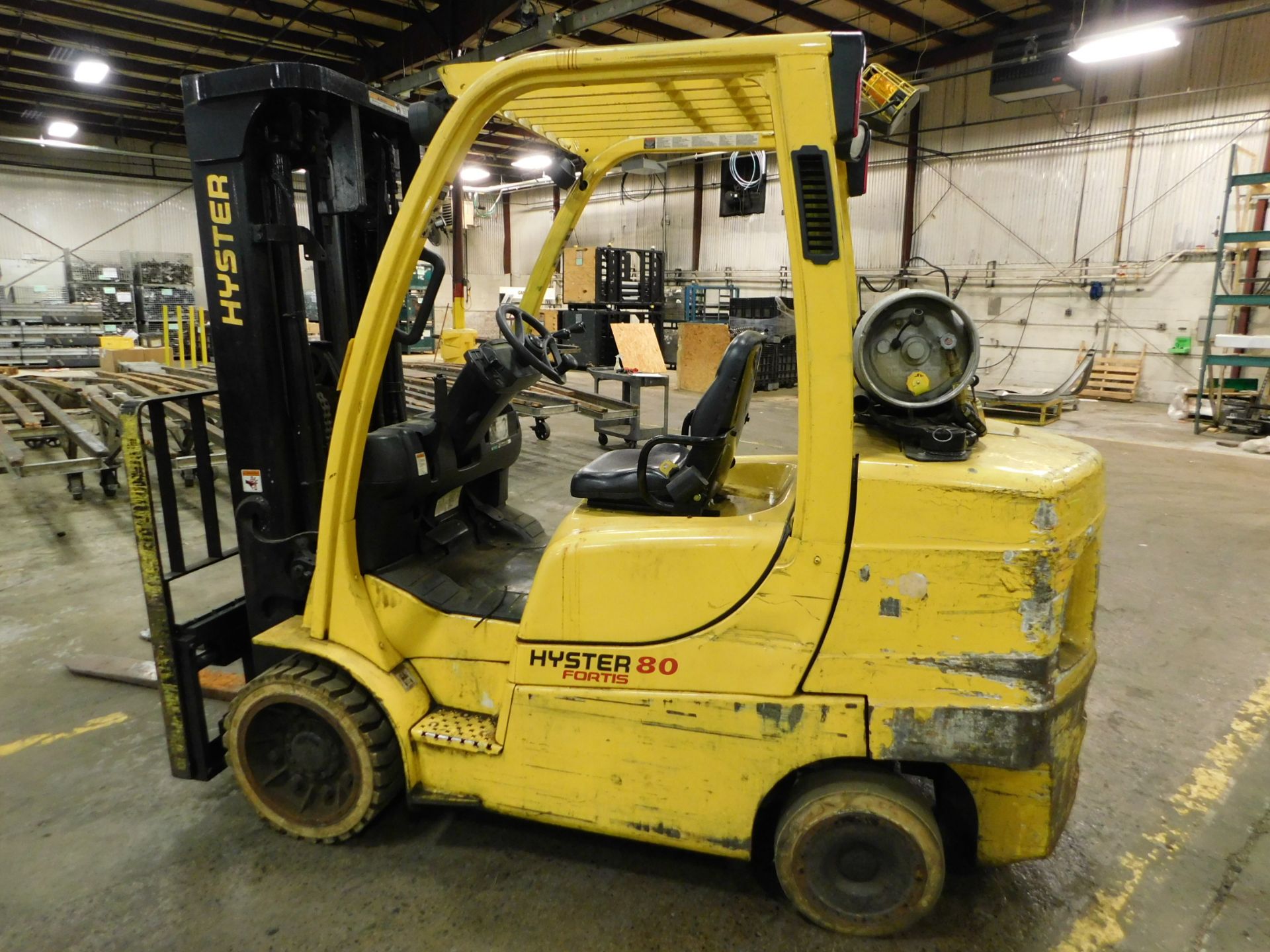 Hyster Model S80FT Fork Lift, s/n G004V12283E, New 2007, 7,550 Lb. Capacity, LP, Hard Tire, Non- - Image 9 of 27