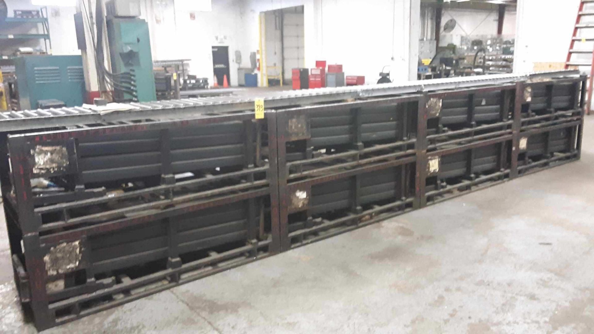 Lot of Roller Conveyor and Steel Stands, Dies not Included