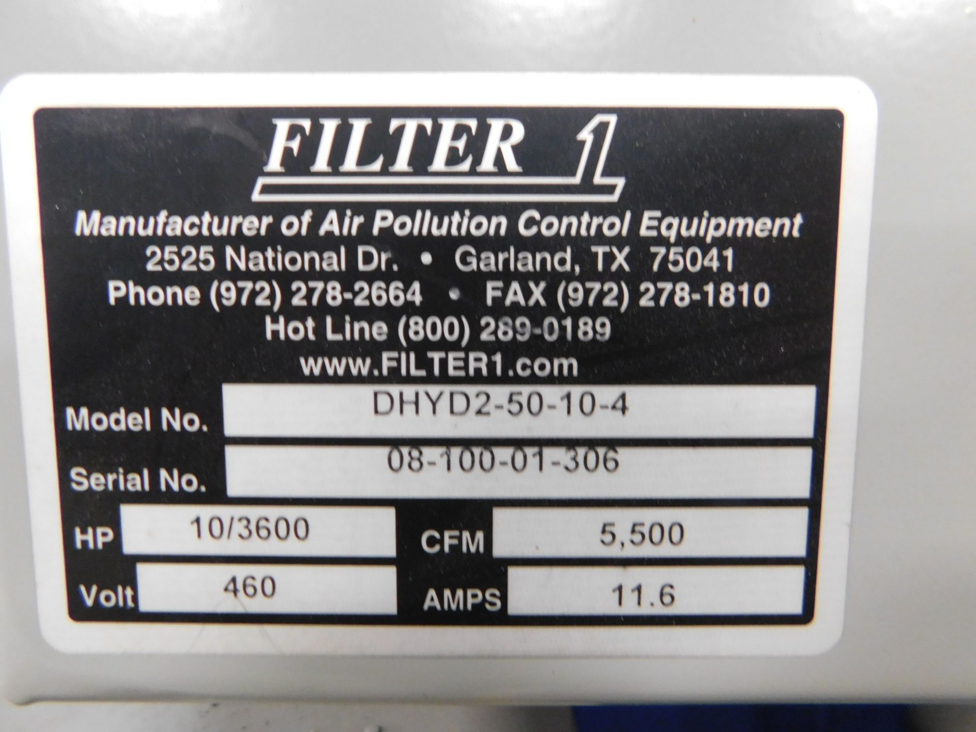 Filter 1 Hydrotron DHYD Dual Operator Down Draft Table, s/n 08-100-01-306, Water Filtration - Image 13 of 15
